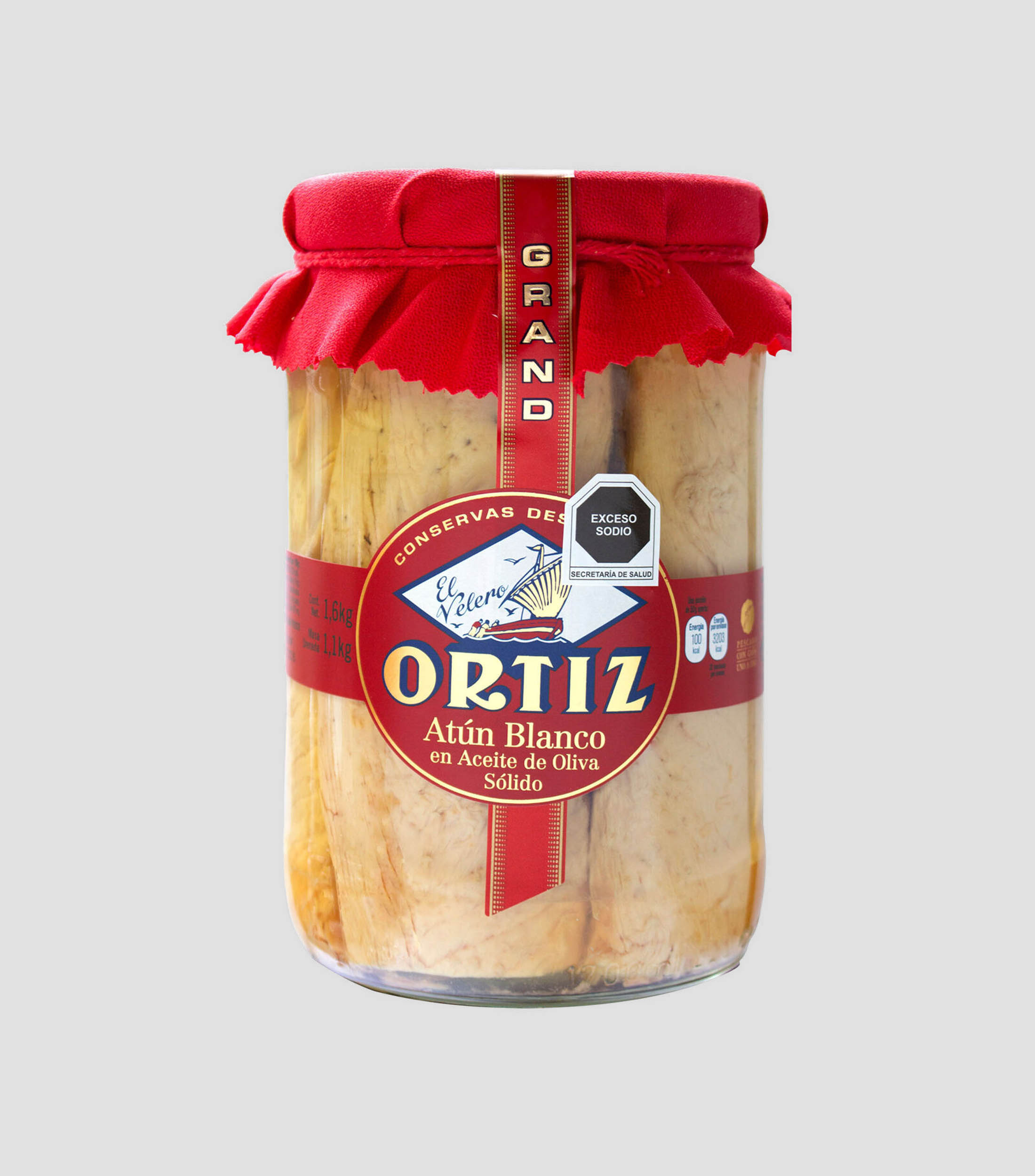 Atún Blanco en Aceite de Oliva Sólido, 1.6 Kg