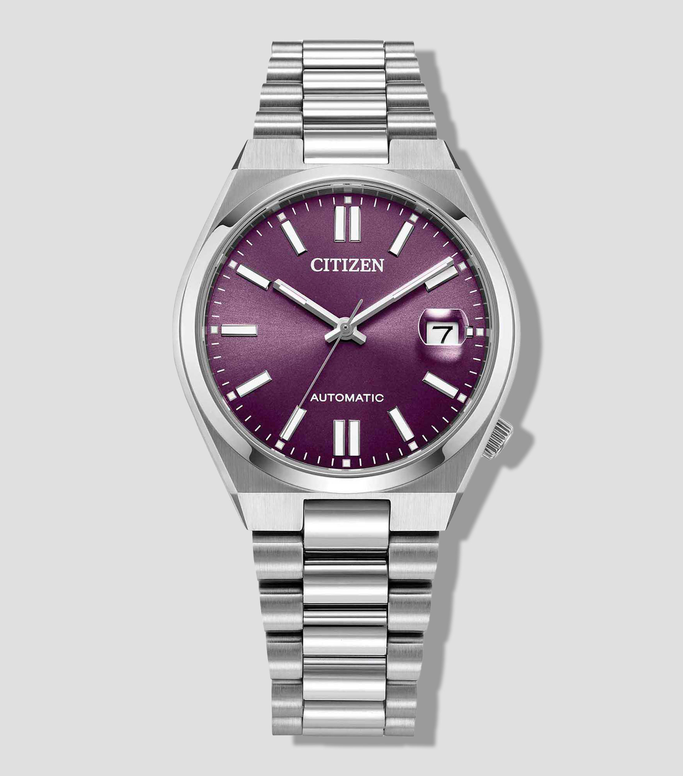 Reloj Unisex TSUYOSA Casual Morado, Plateado