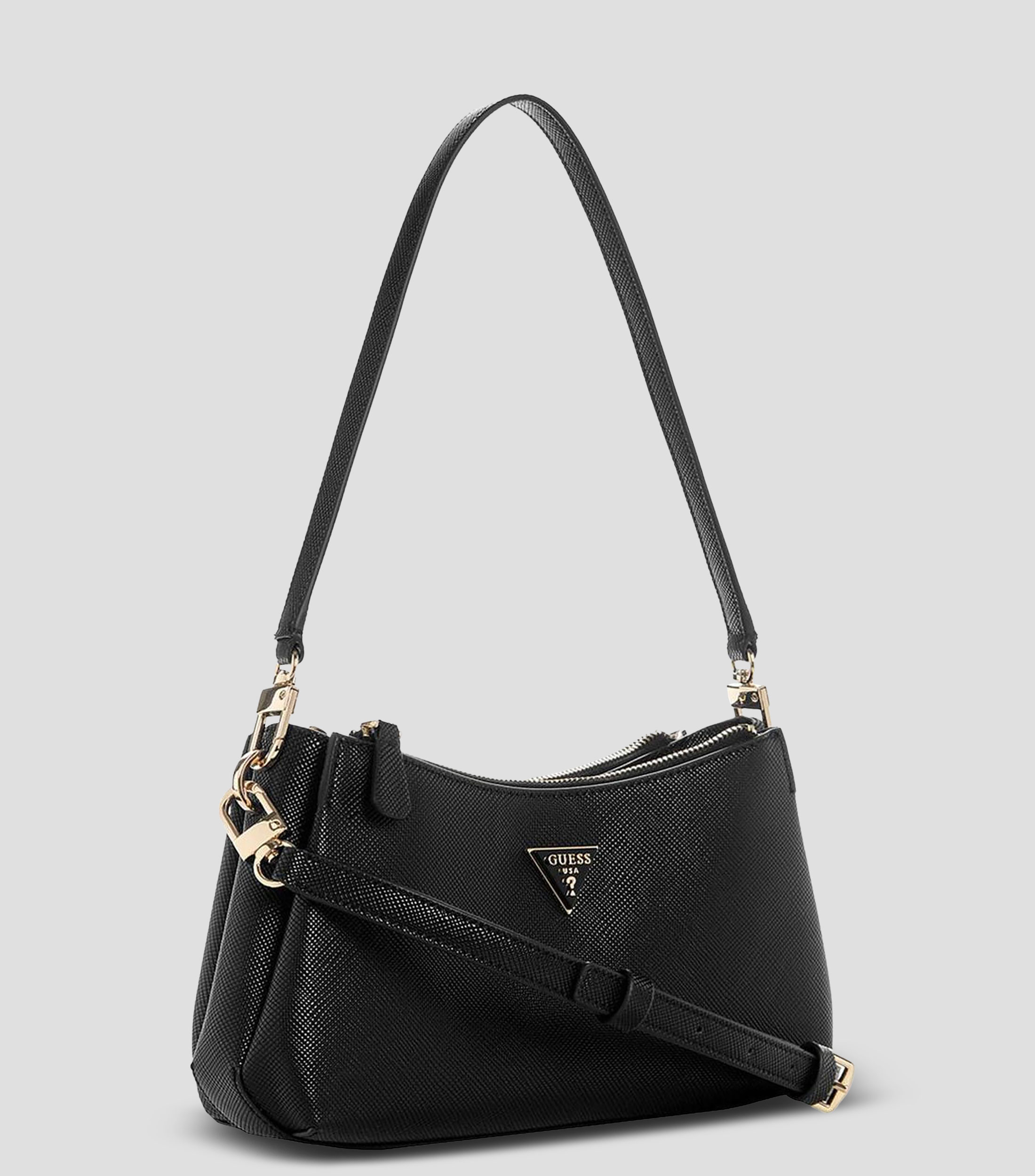 Bolsa crossbody negra Noelle II texturizada Mujer