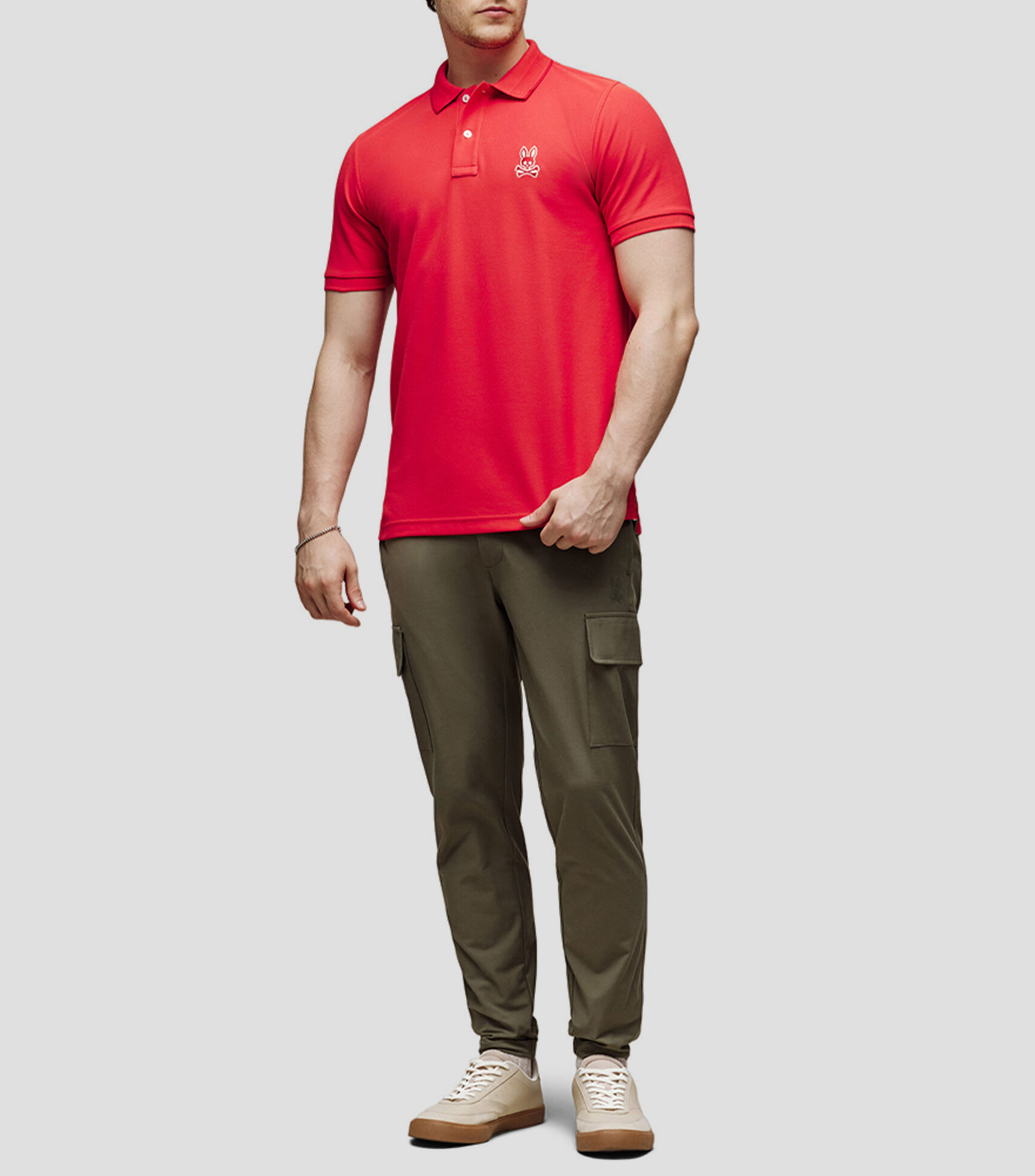 Playera tipo polo con manga corta Hombre