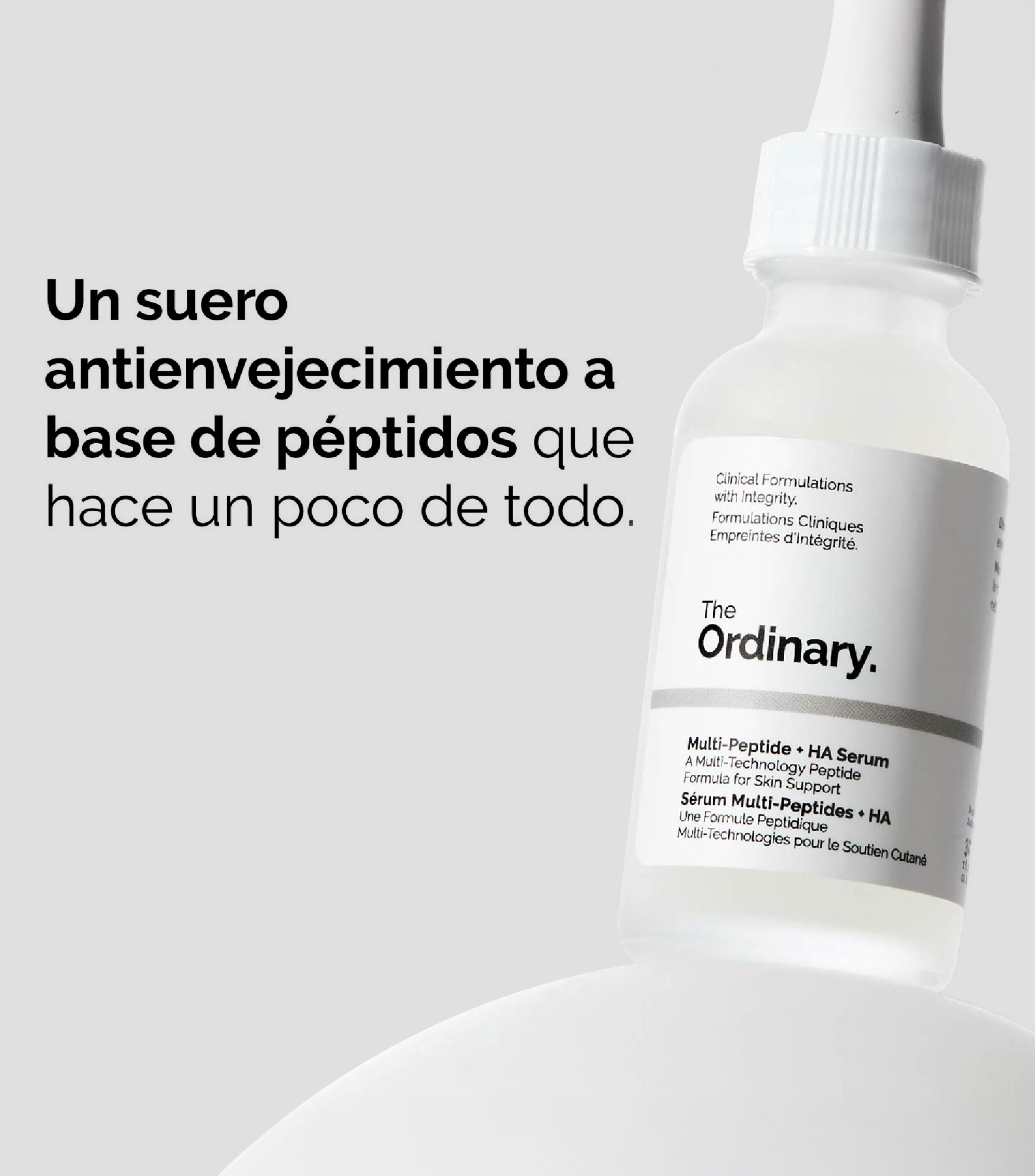 Multi- Peptide + HA Sérum (Sérum Antiedad con Péptidos y Ácido Hialurónico) 30 ml