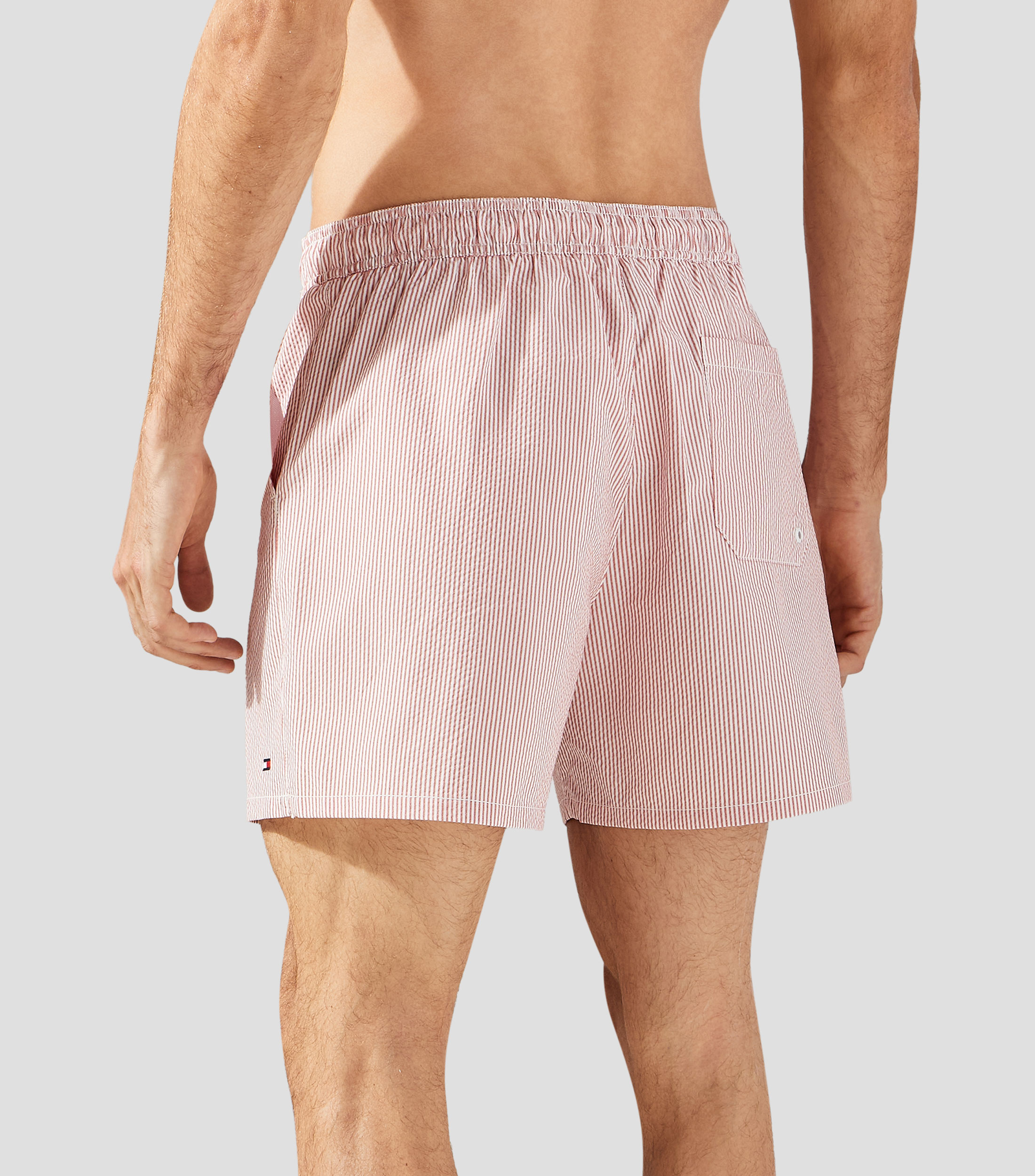 Traje de baño corto rayas Hombre