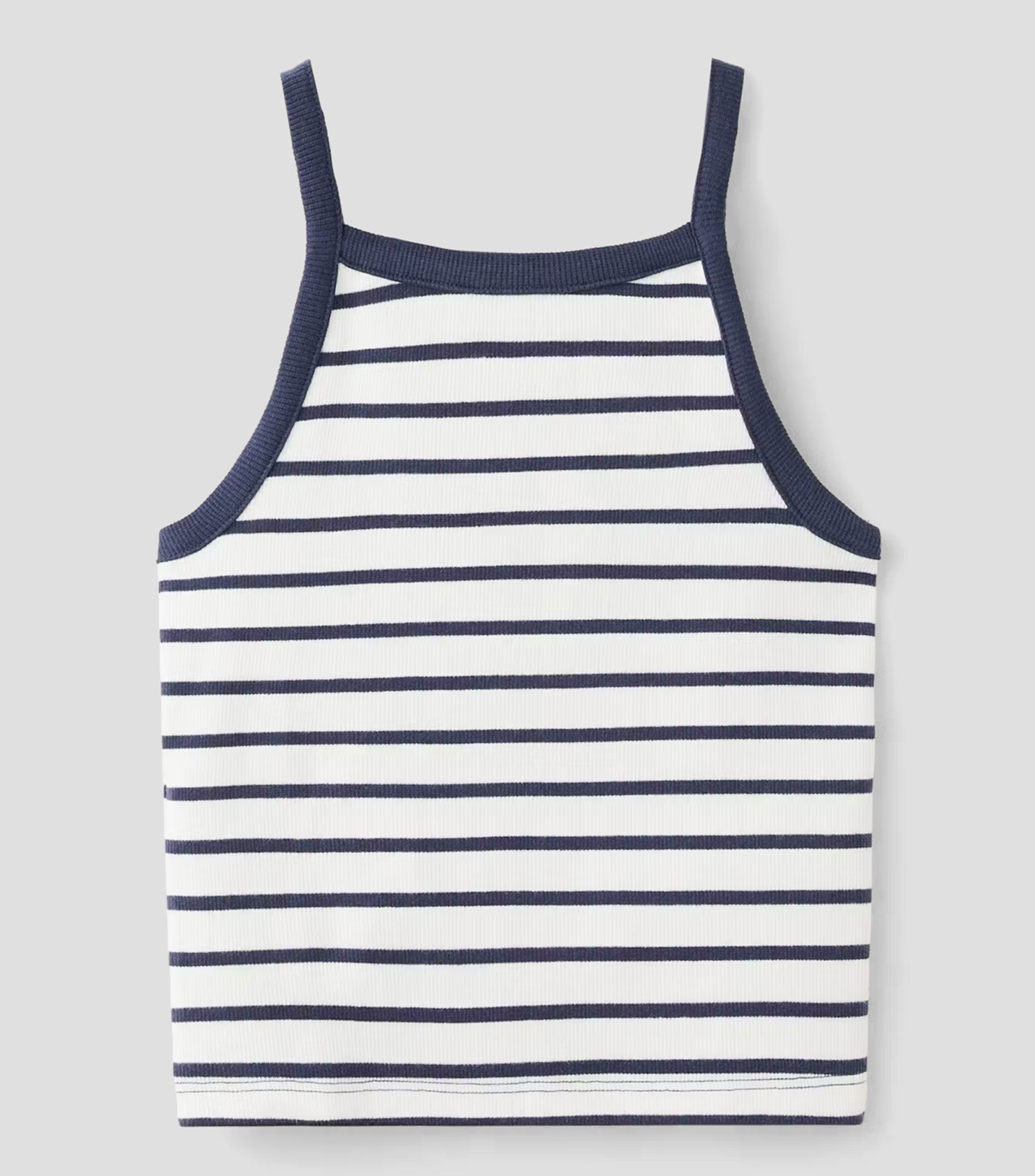 Top cuello cuadrado sin mangas de rayas Niña