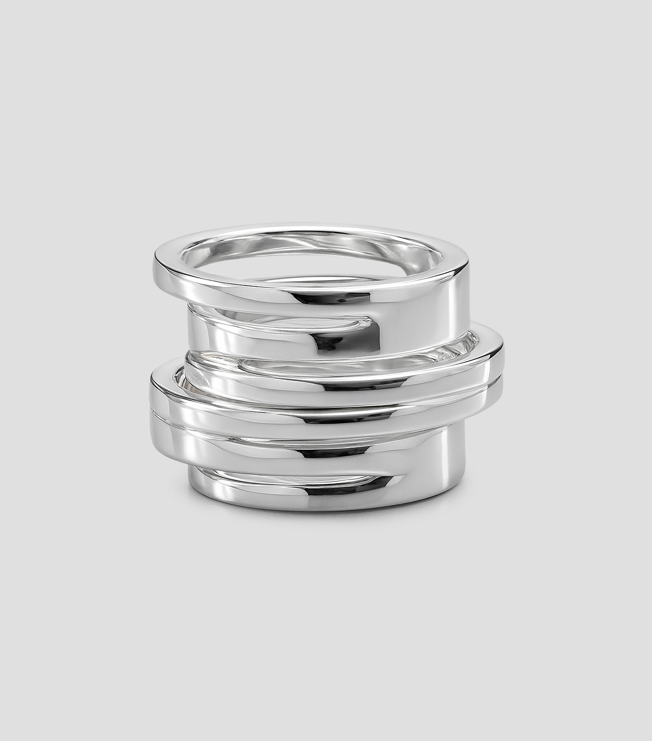 Anillo en plata Cortado Mujer