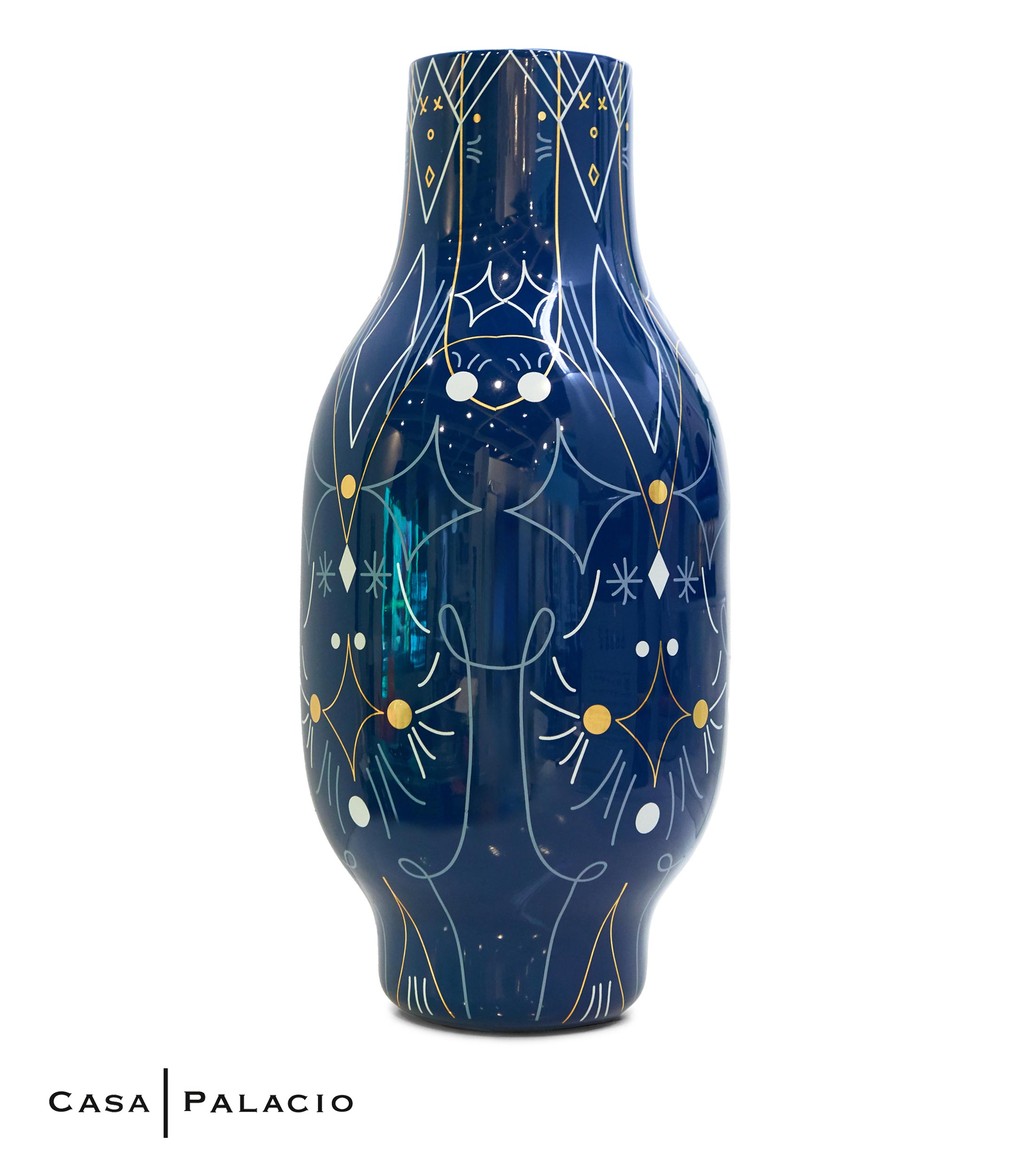 Florero con Grabado en Ceramica