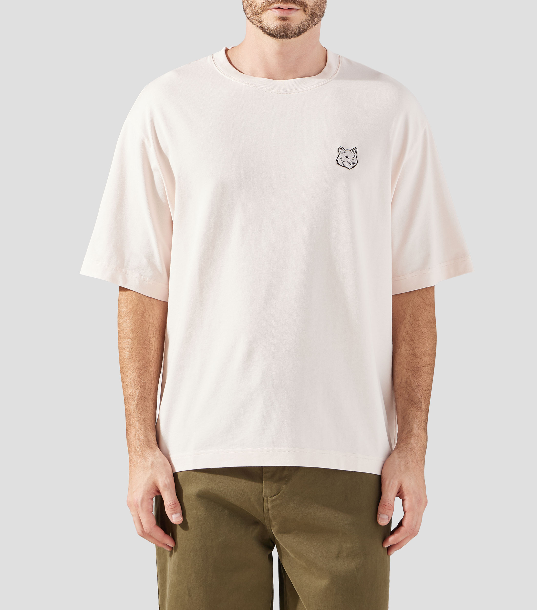 Playera cuello redondo manga corta lisa Hombre