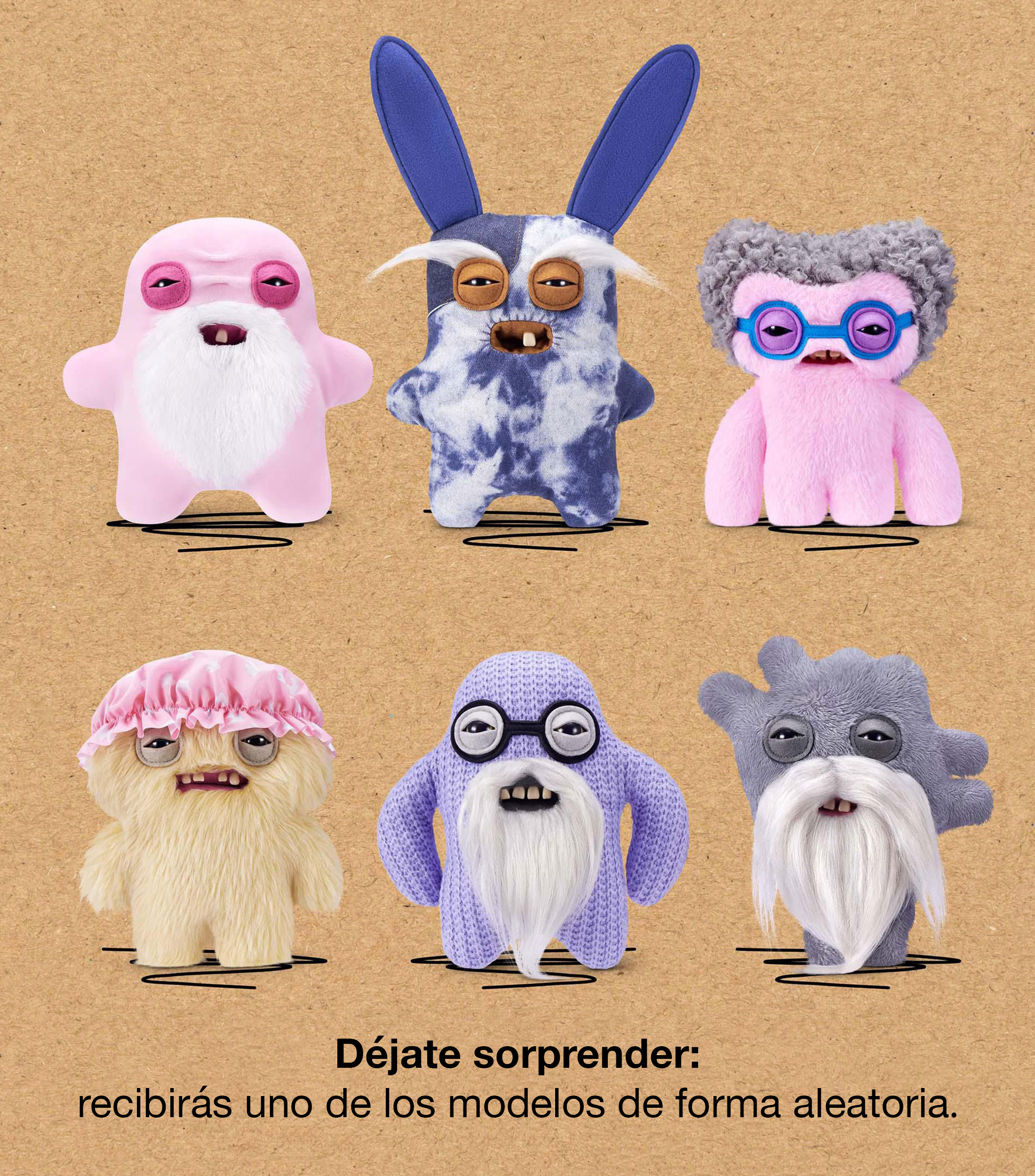 Coleccionable Fuggler Old Fogies Plush Series 1