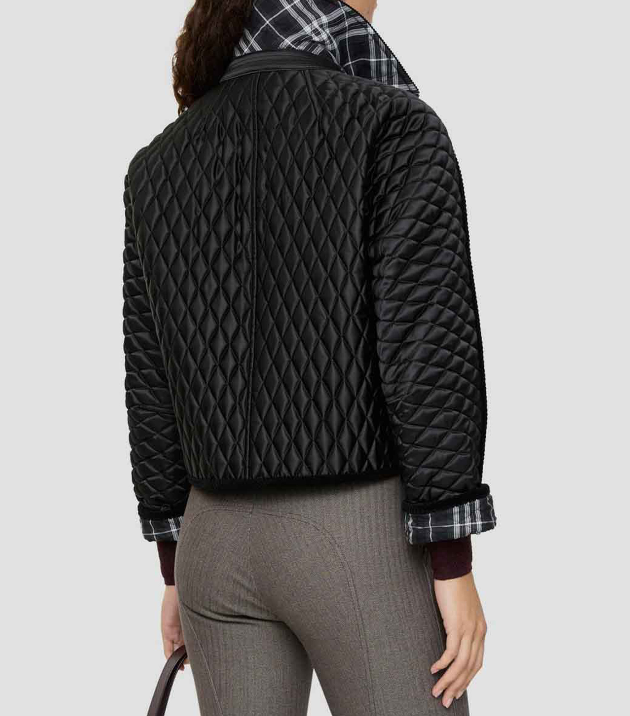 Chamarra Floriston cropped Mujer