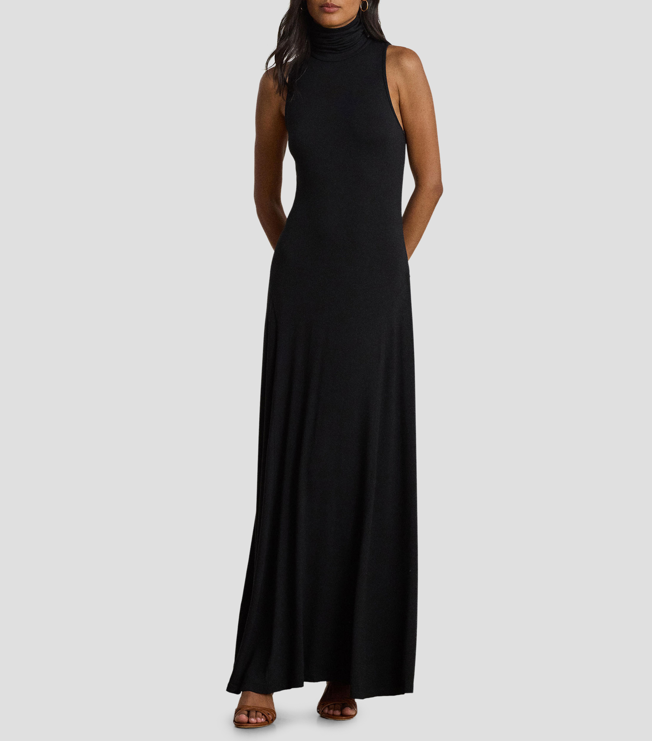 Vestido maxi liso Mujer