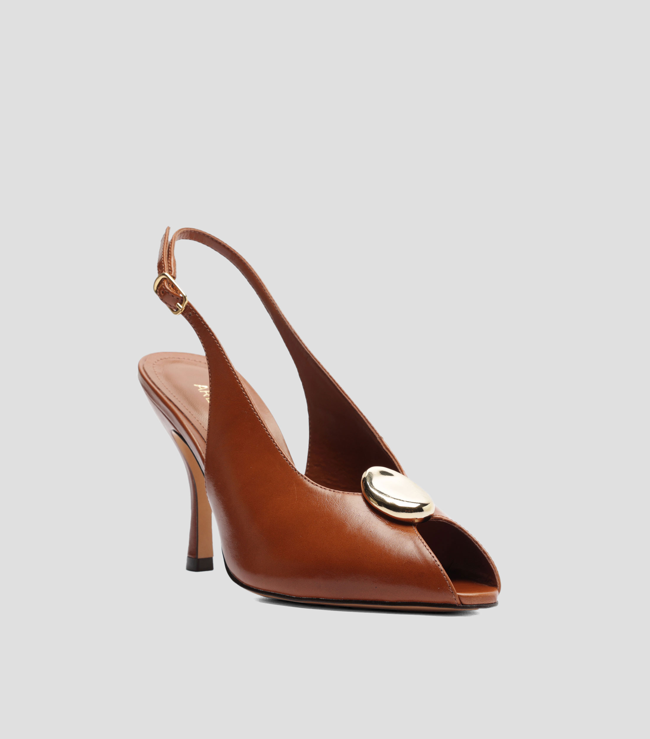 Zapatillas Slingback con tacón alto delgado Mujer