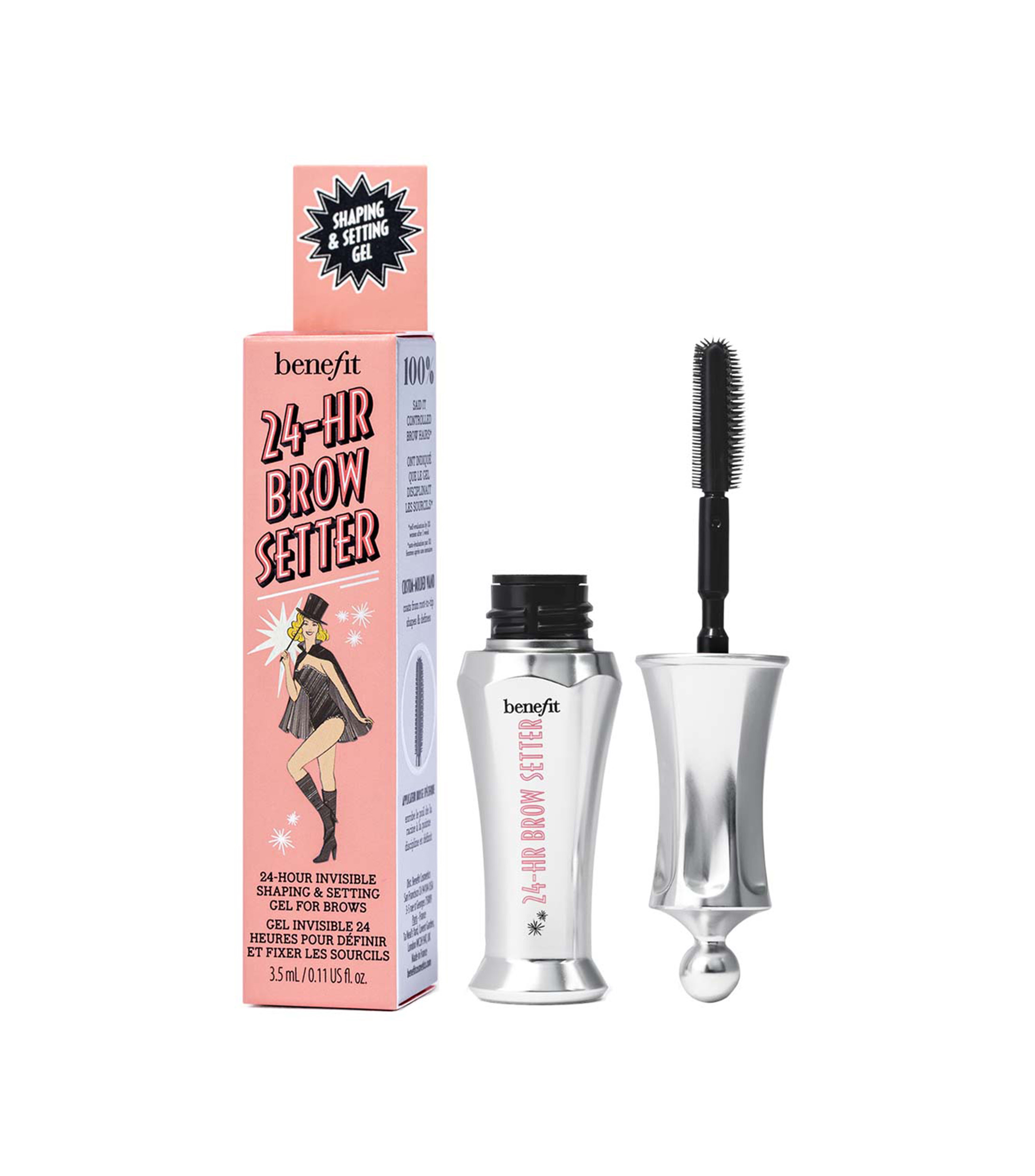 Gel Fijador Transparente para Cejas 24-Hour Brow Setter Tamano de Viaje Mini, 3.5 ml