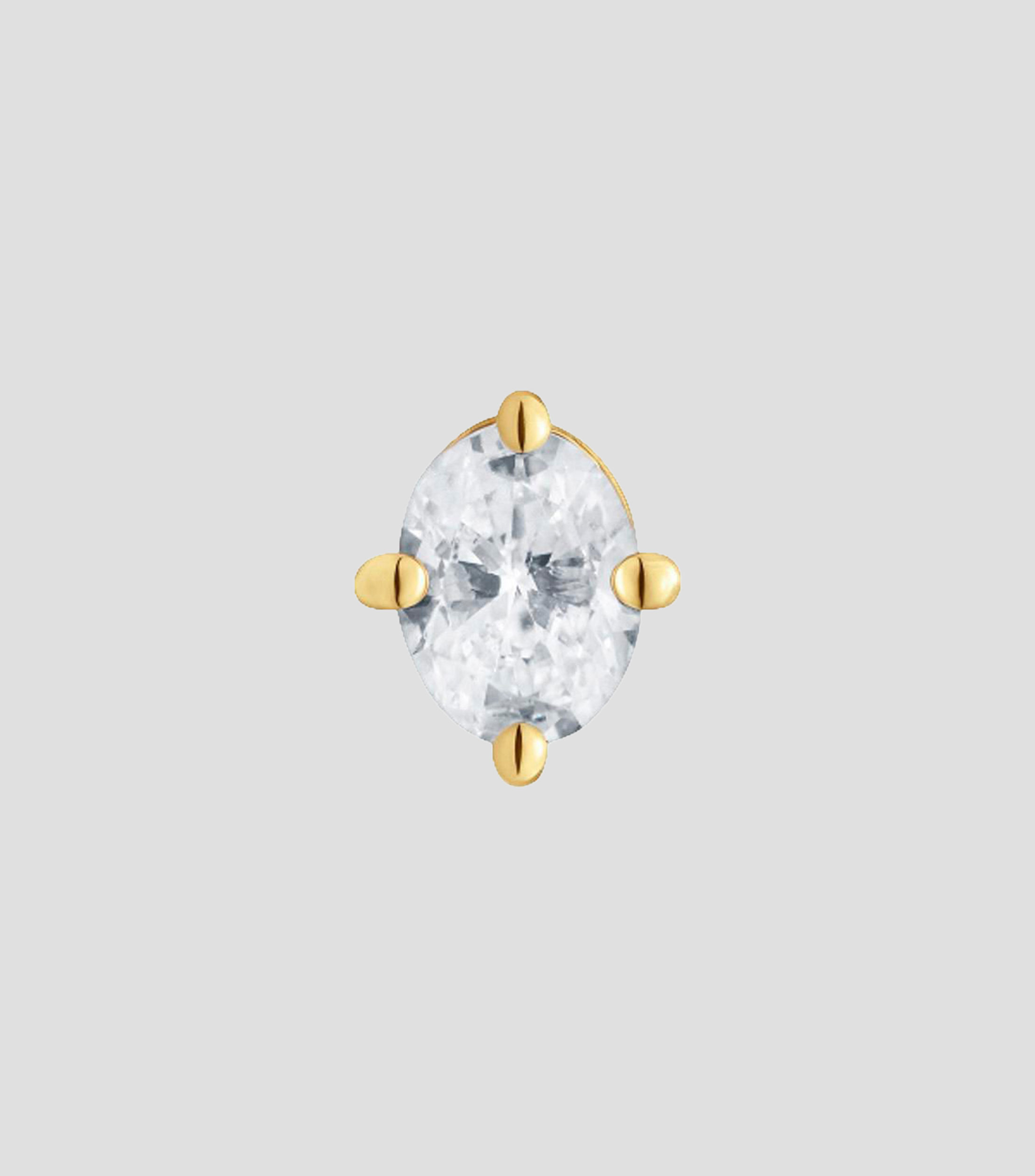 Arete individual en oro amarillo 14 kilates Shine LGD Mujer