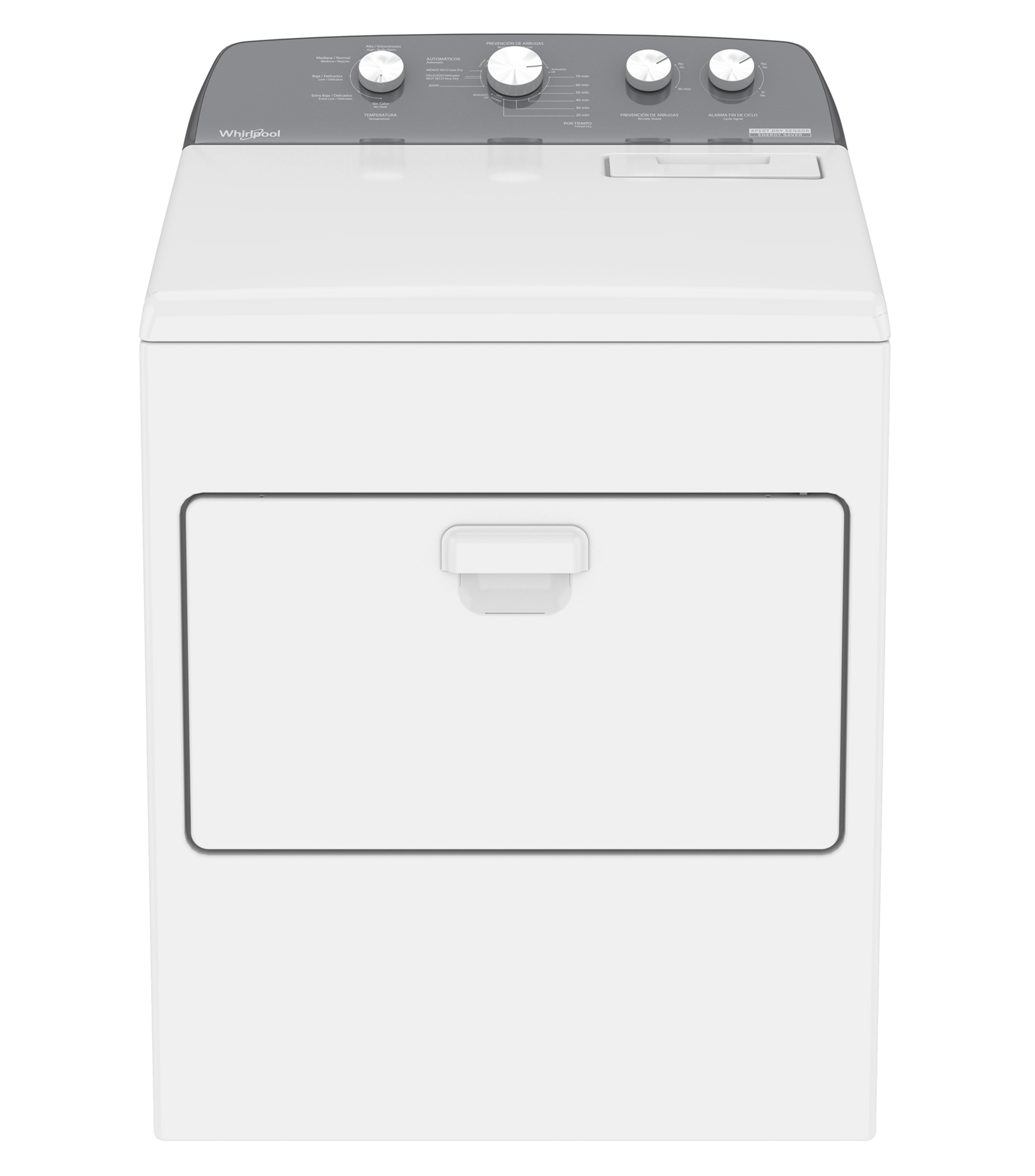 Whirlpool Secadora Xpert Dry Sensor Eléctrica Carga Superior 21 Kg Blanca El Palacio de Hierro