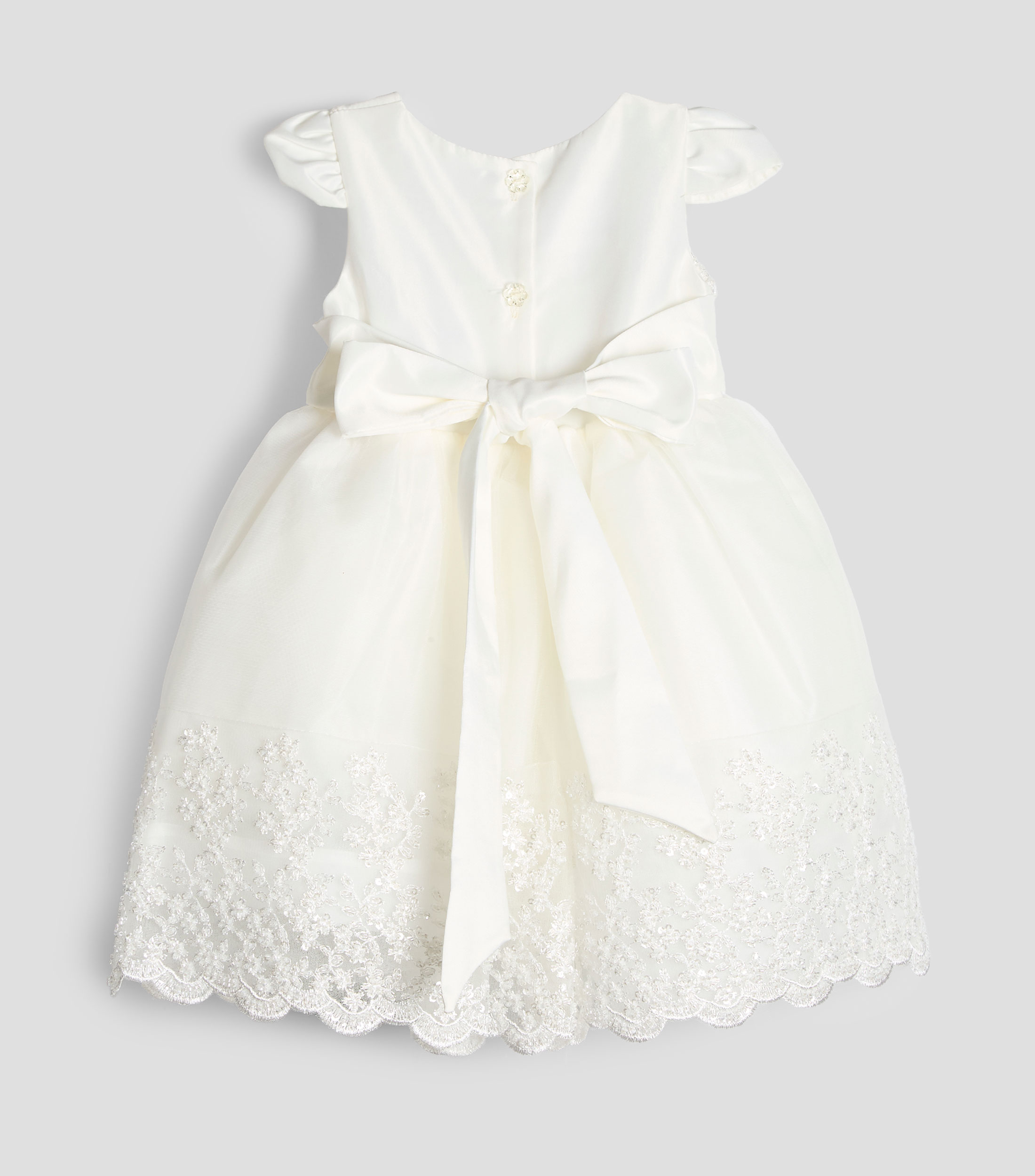 Vestido para presentación con chaquiras Bebé