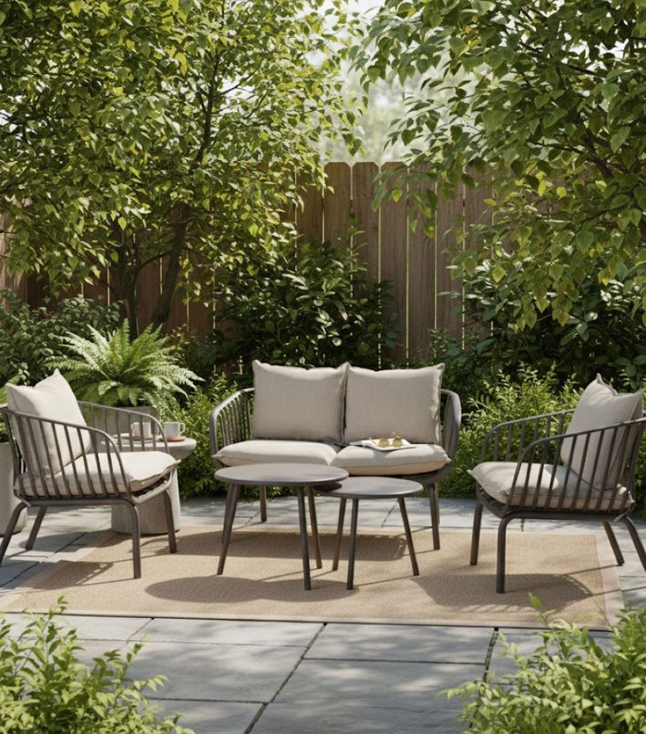 Set de 5 Pzas Taupe Paris