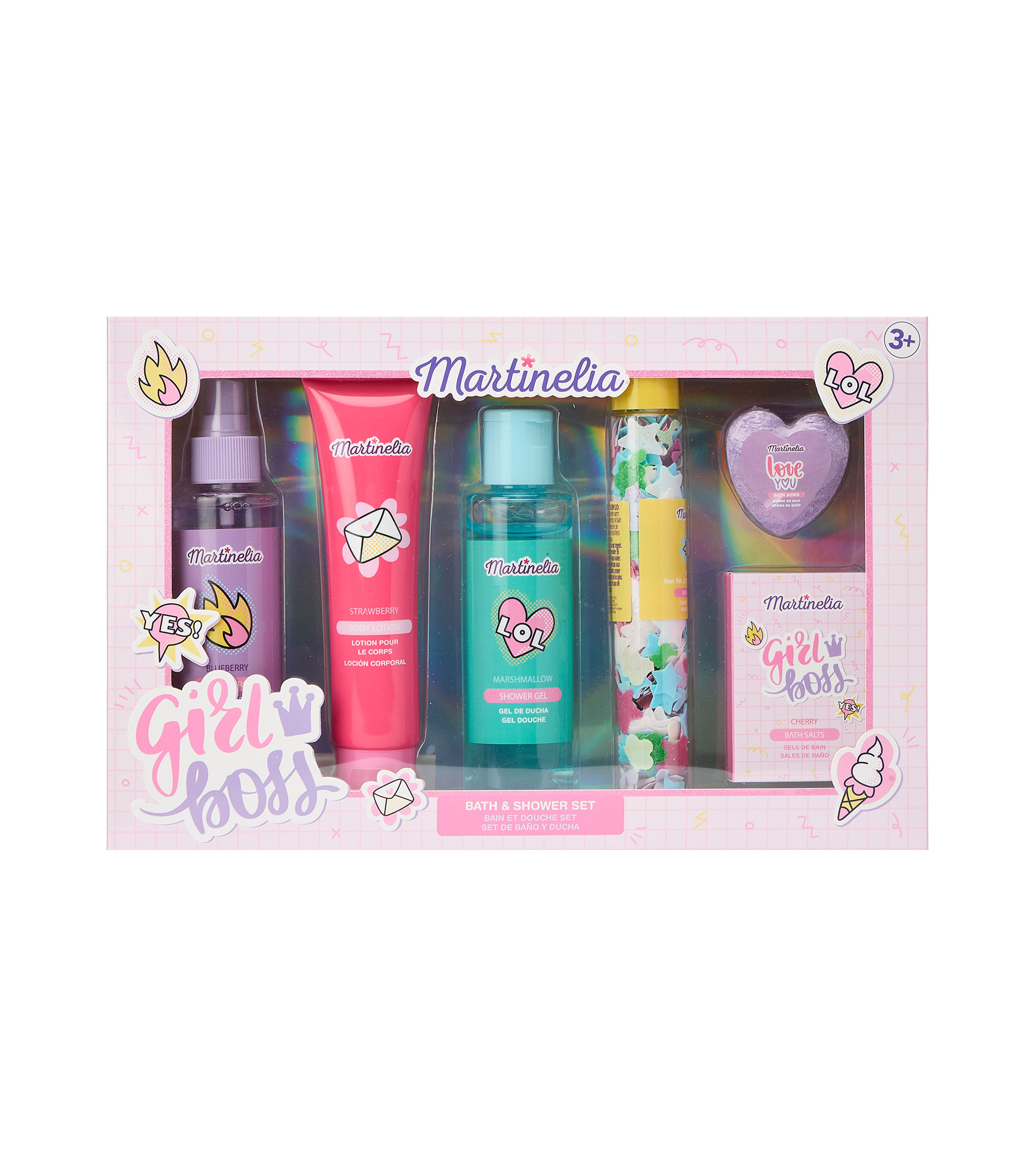 Set 6 piezas, para ducha Super Girl Boss Niña