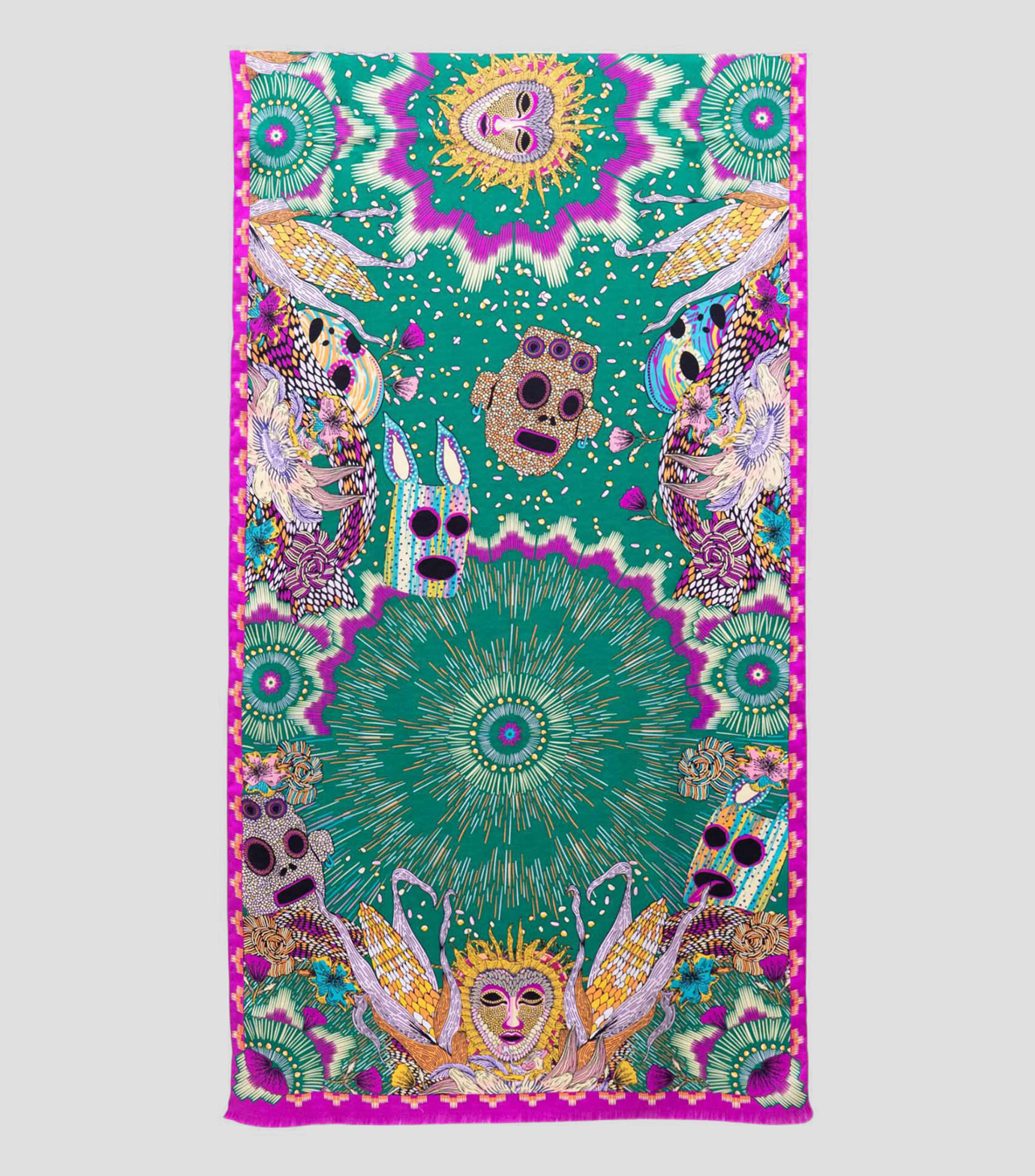 Chalina verde Máscaras Mujer