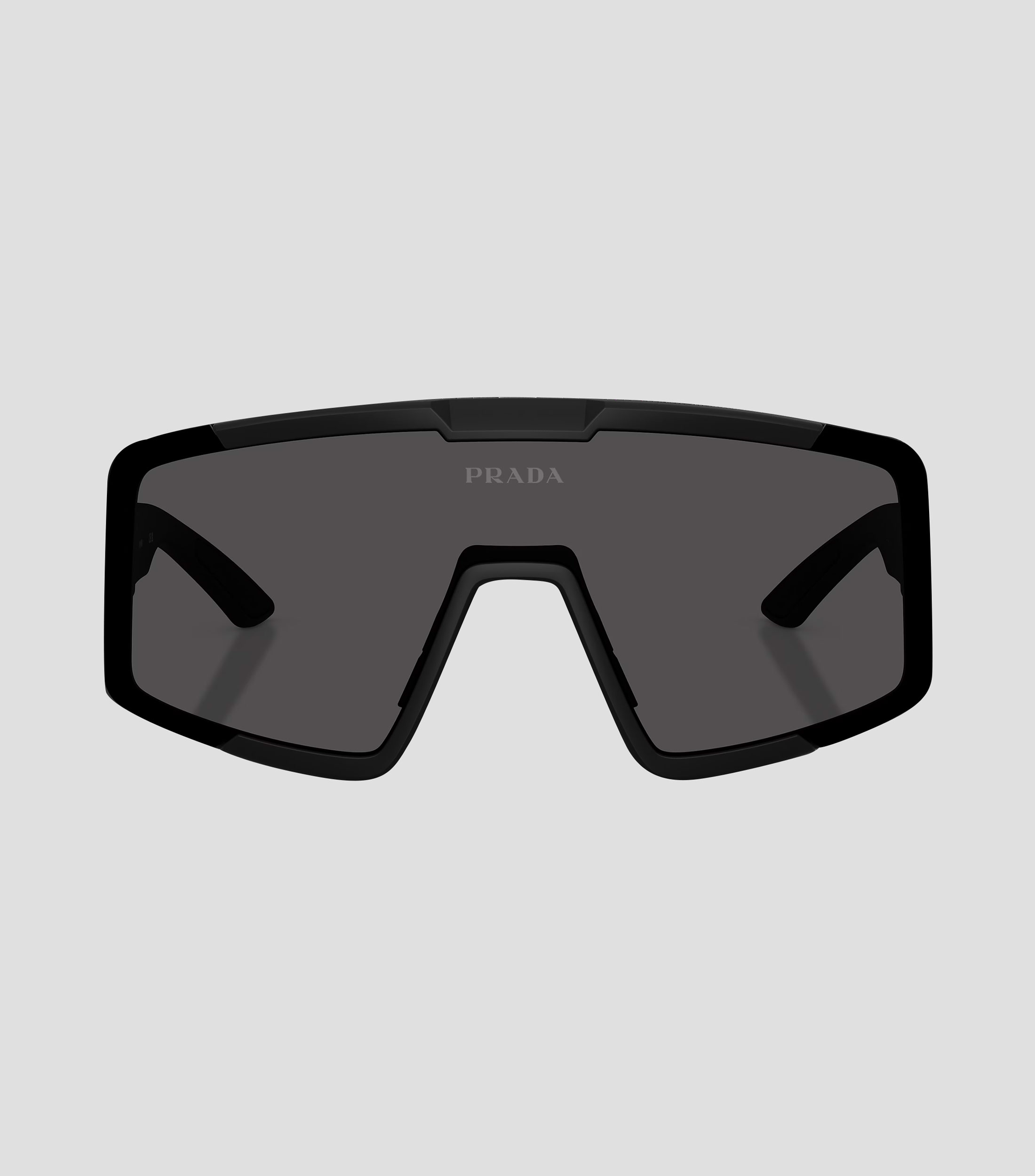 Lentes de sol irregulares negro mate Hombre