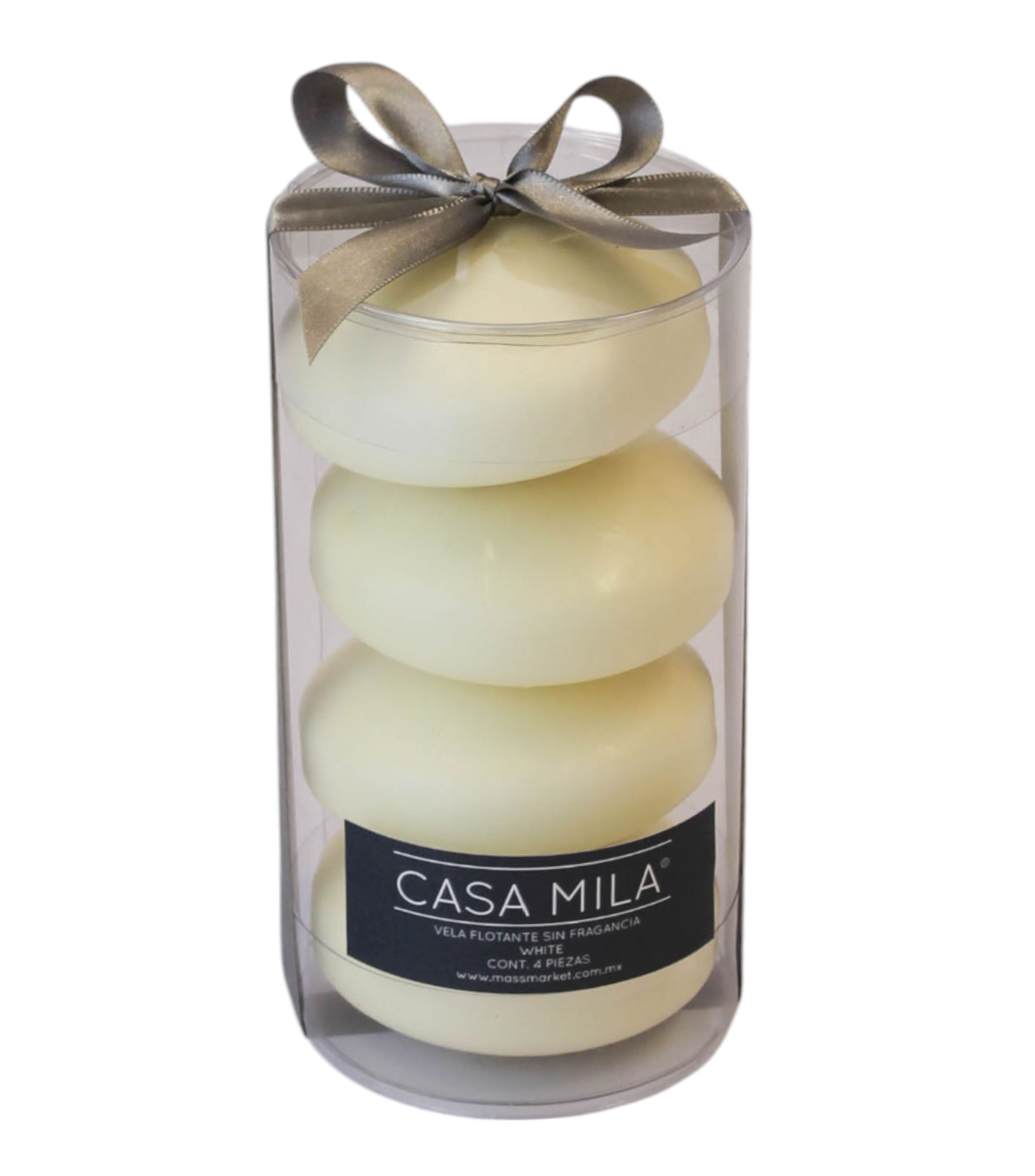 Set 4 Velas Decorativas Flotantes, Ivory