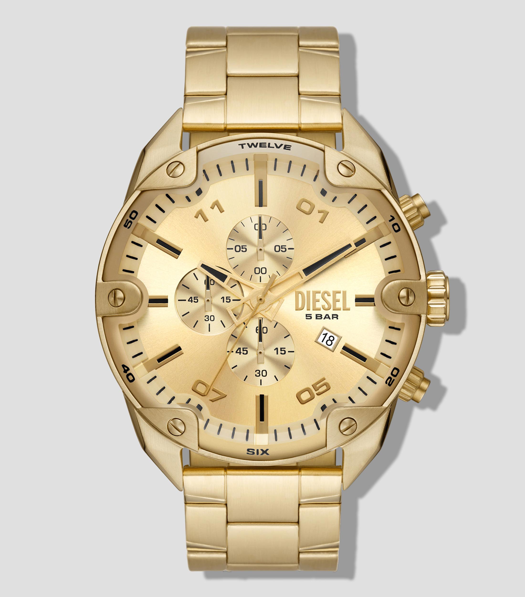 Reloj para Hombre Spiked de Vestir Dorado