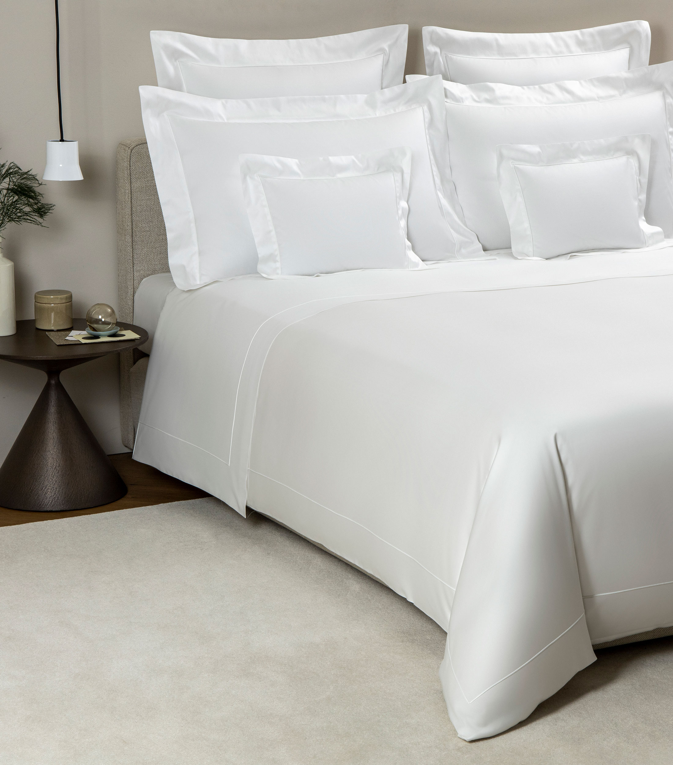 Funda para Duvet King Size de algodon Grace Blanco