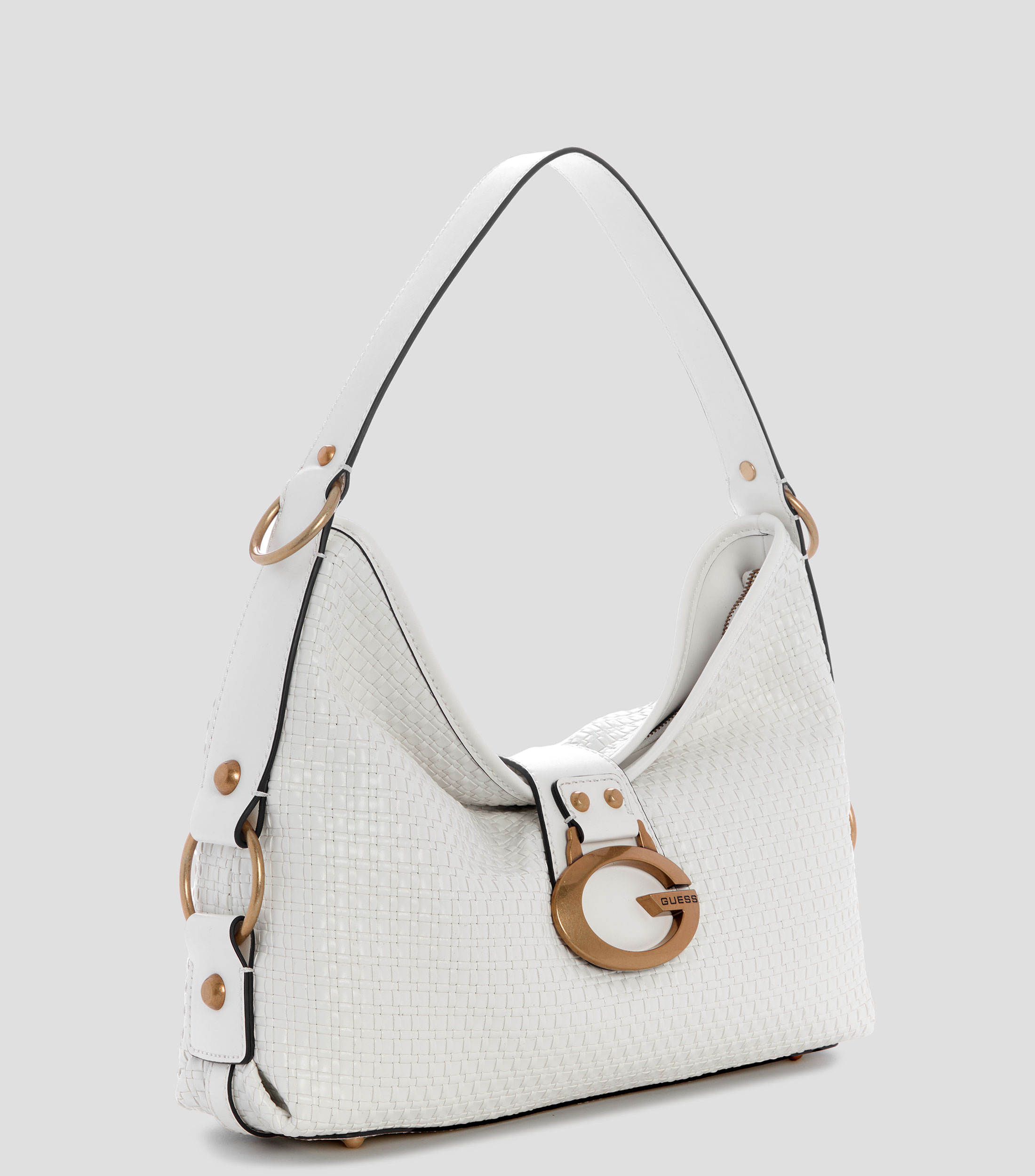 Bolsa shoulder blanca sólida Mujer
