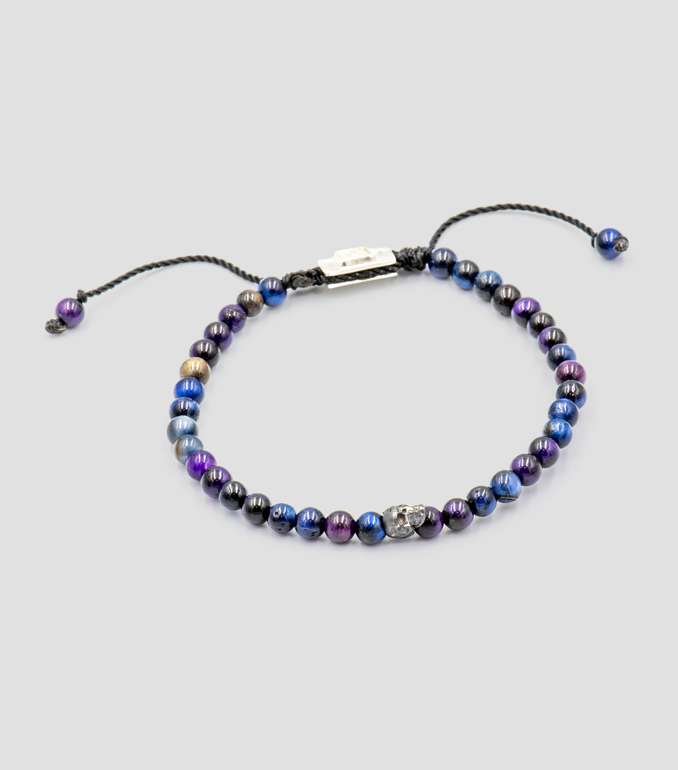 Pulsera ajustable con ojo de tigre Galaxia Unisex