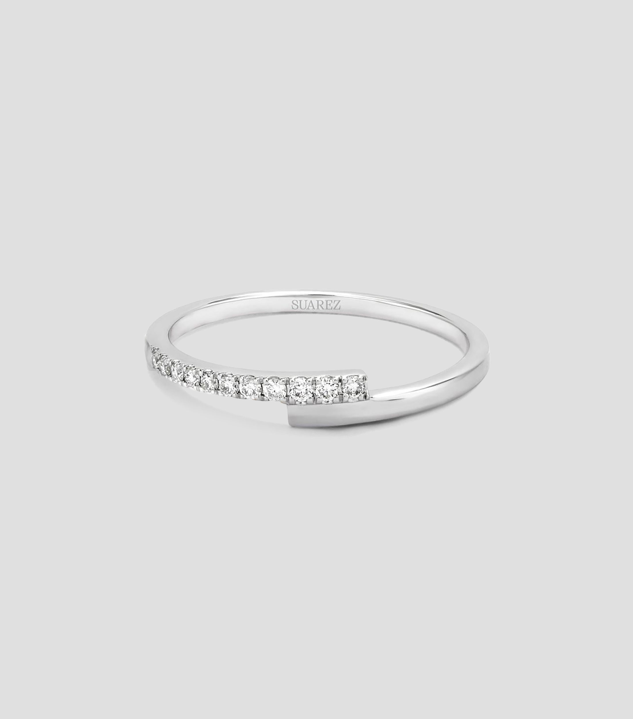 Anillo en Oro blanco de 18 Kilates Grace con diamantes Mujer