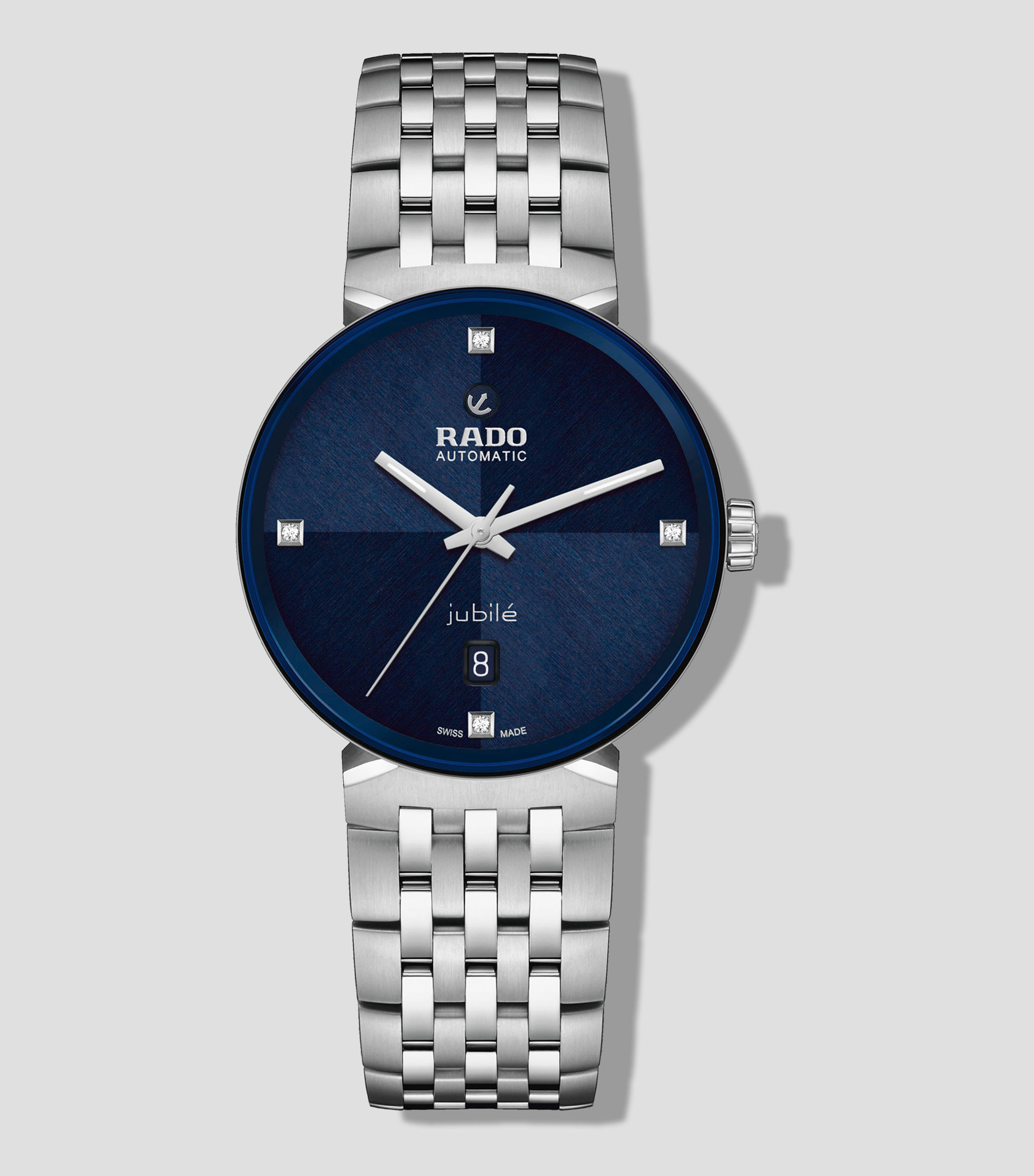 Reloj para hombre Florence Diamonds Casual Plateado