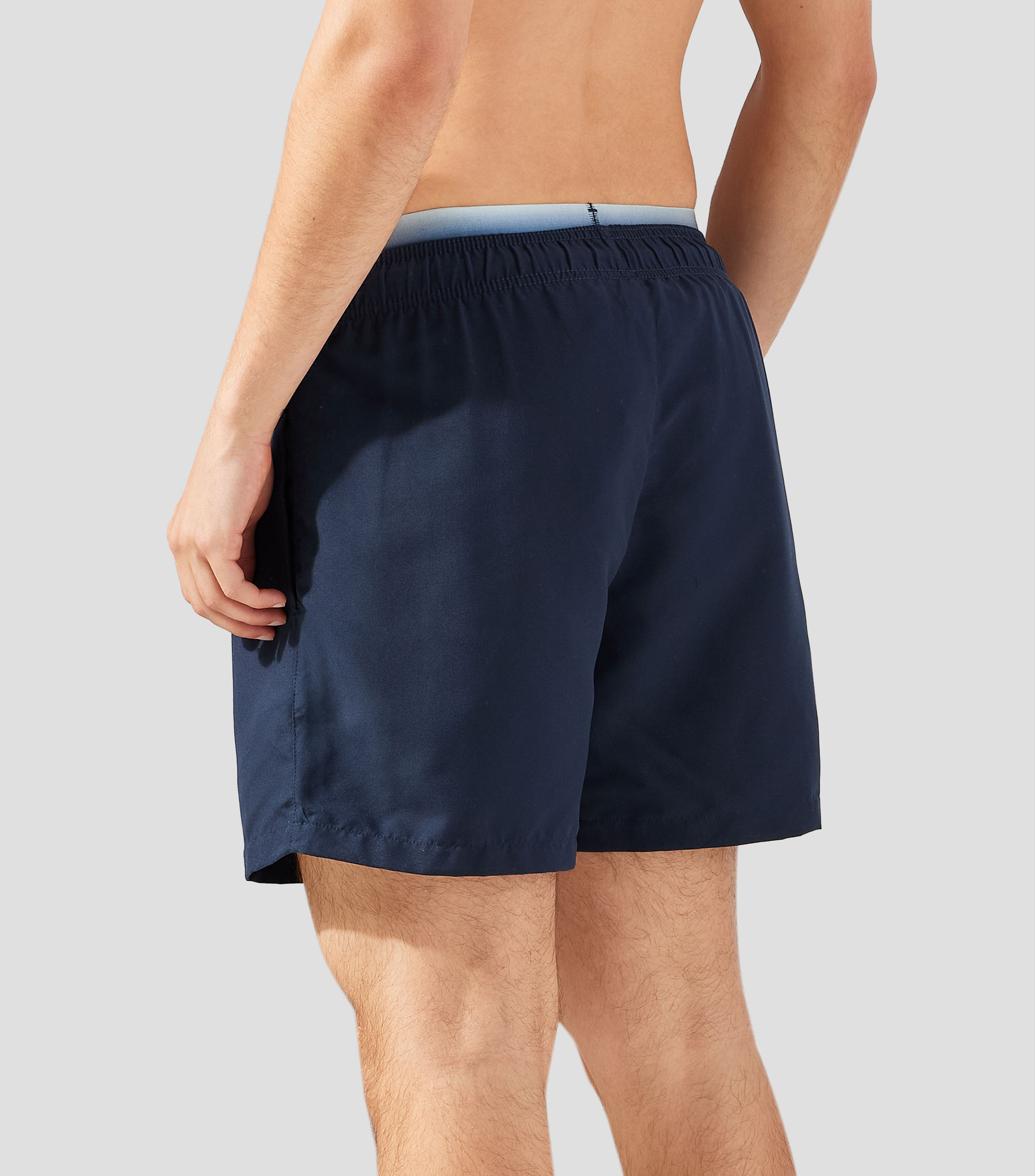 Traje de baño corto liso Hombre