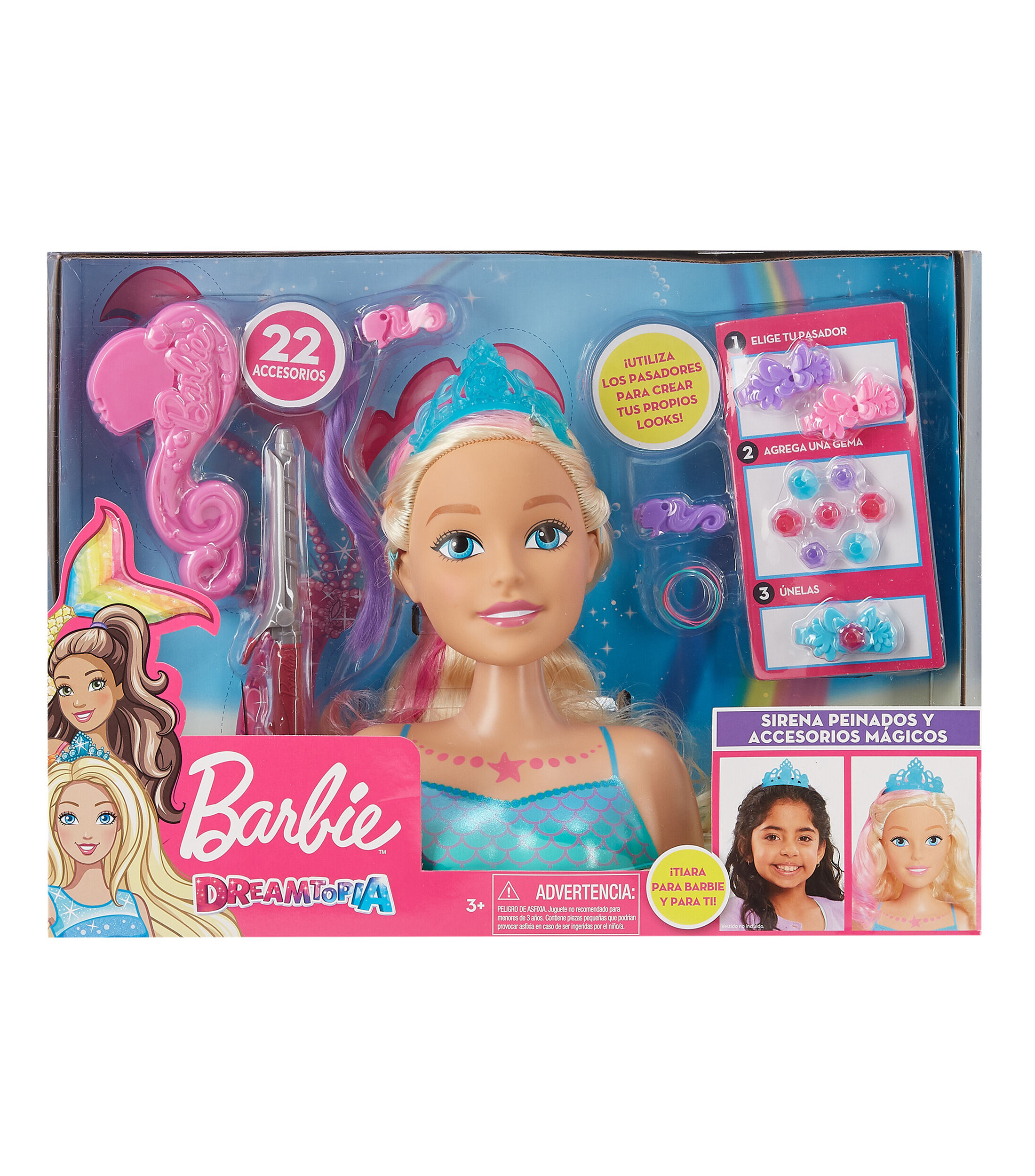 Barbie Cabeza Para Peinar Y Pintar  Centynova Store