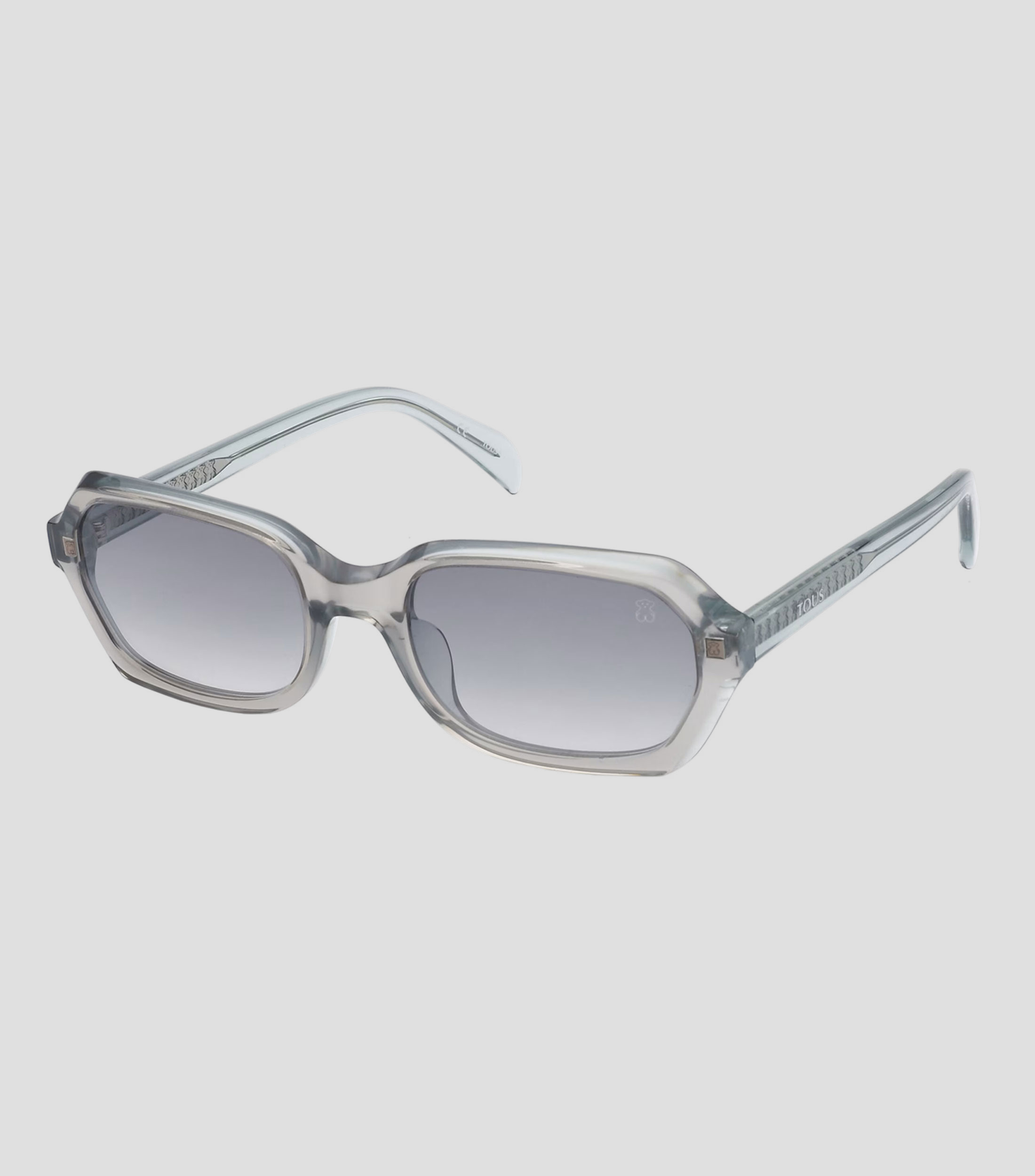 Lentes de sol rectangulares Pale Oval verde Mujer