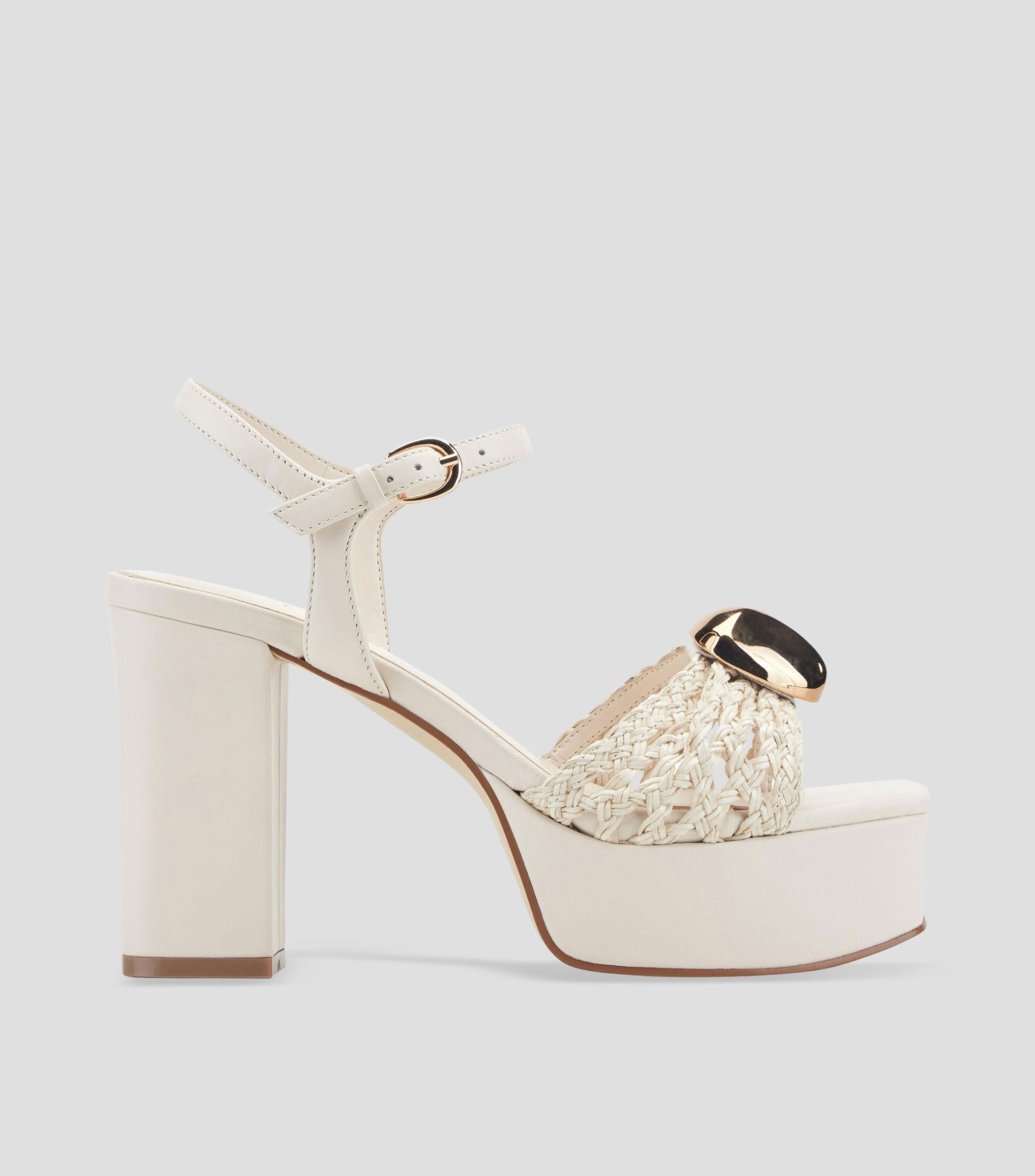 Sandalias con tacón alto cuadrado y plataforma Cabell Mujer