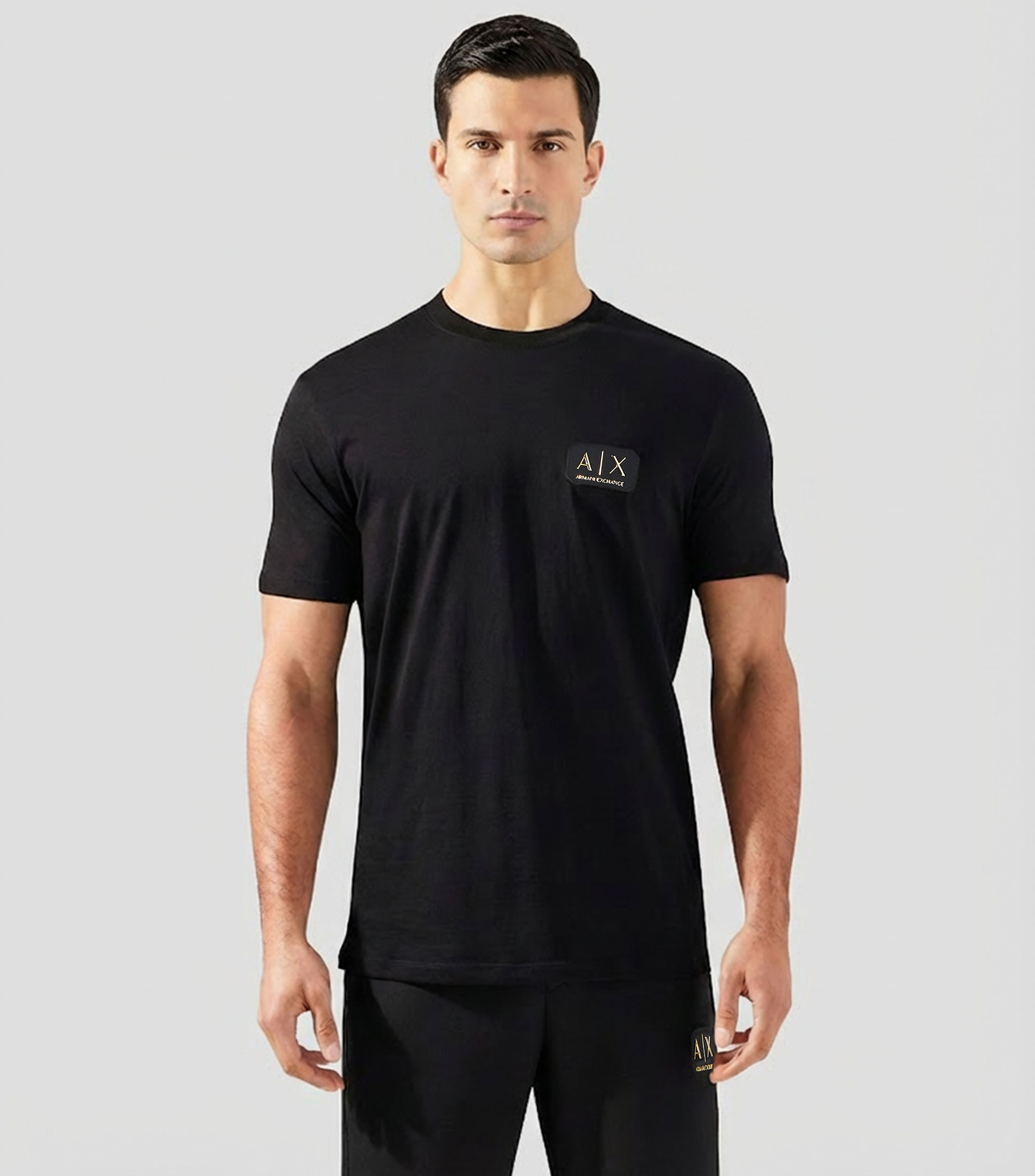 Playera cuello redondo manga corta lisa Hombre