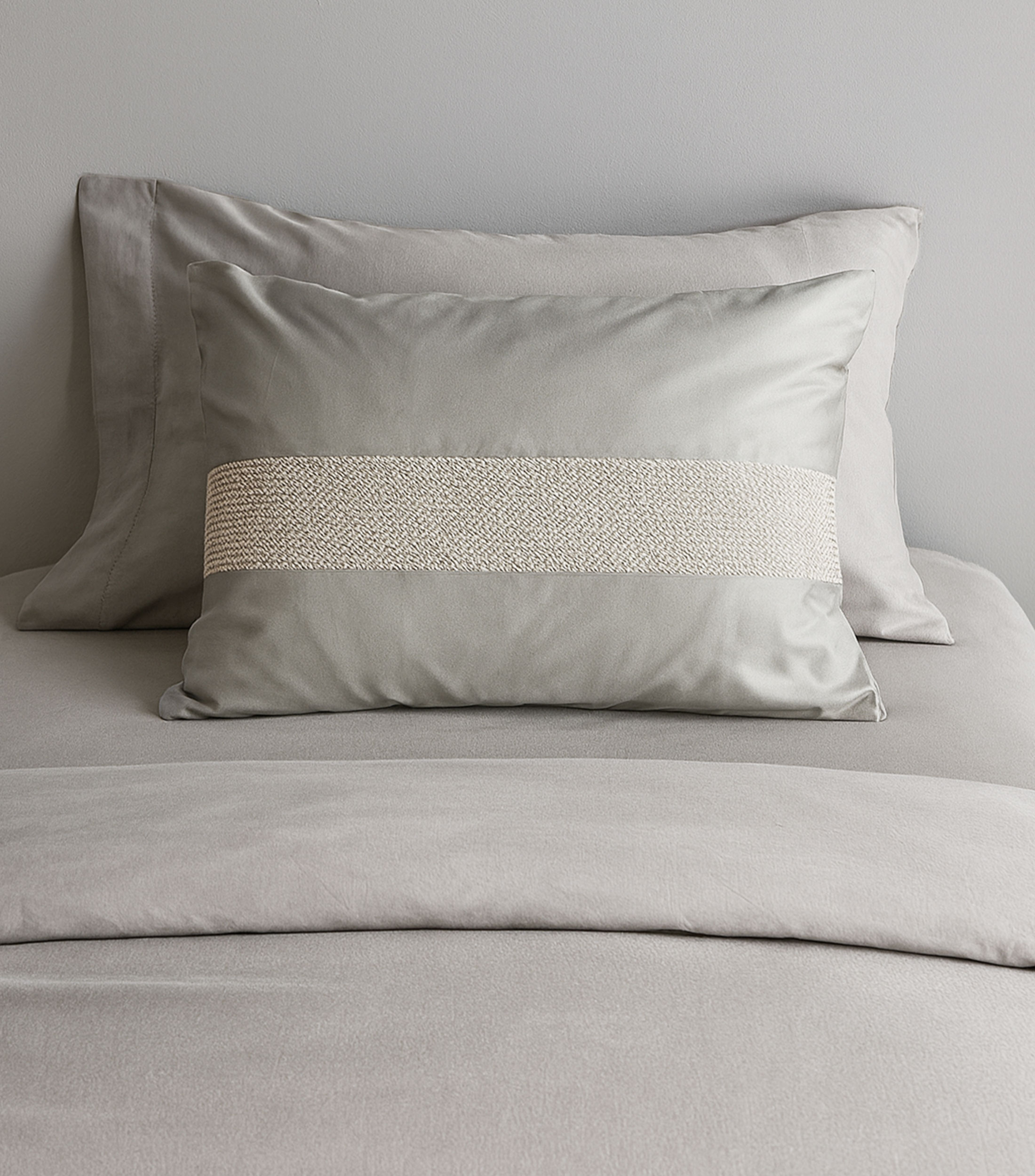 Funda para Almohada Estándar de Algodón Rossio Satín