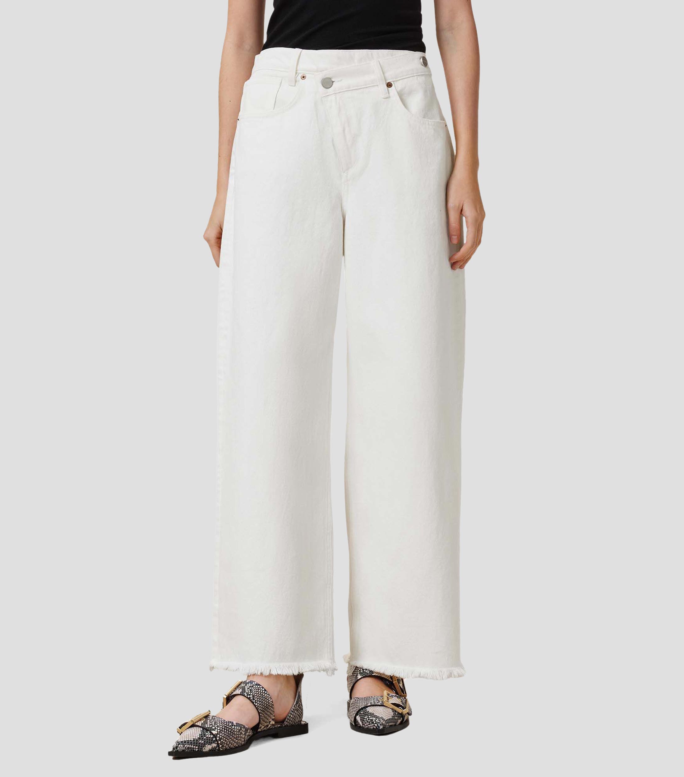 Jeans Aki Crossover de corte straight Mujer