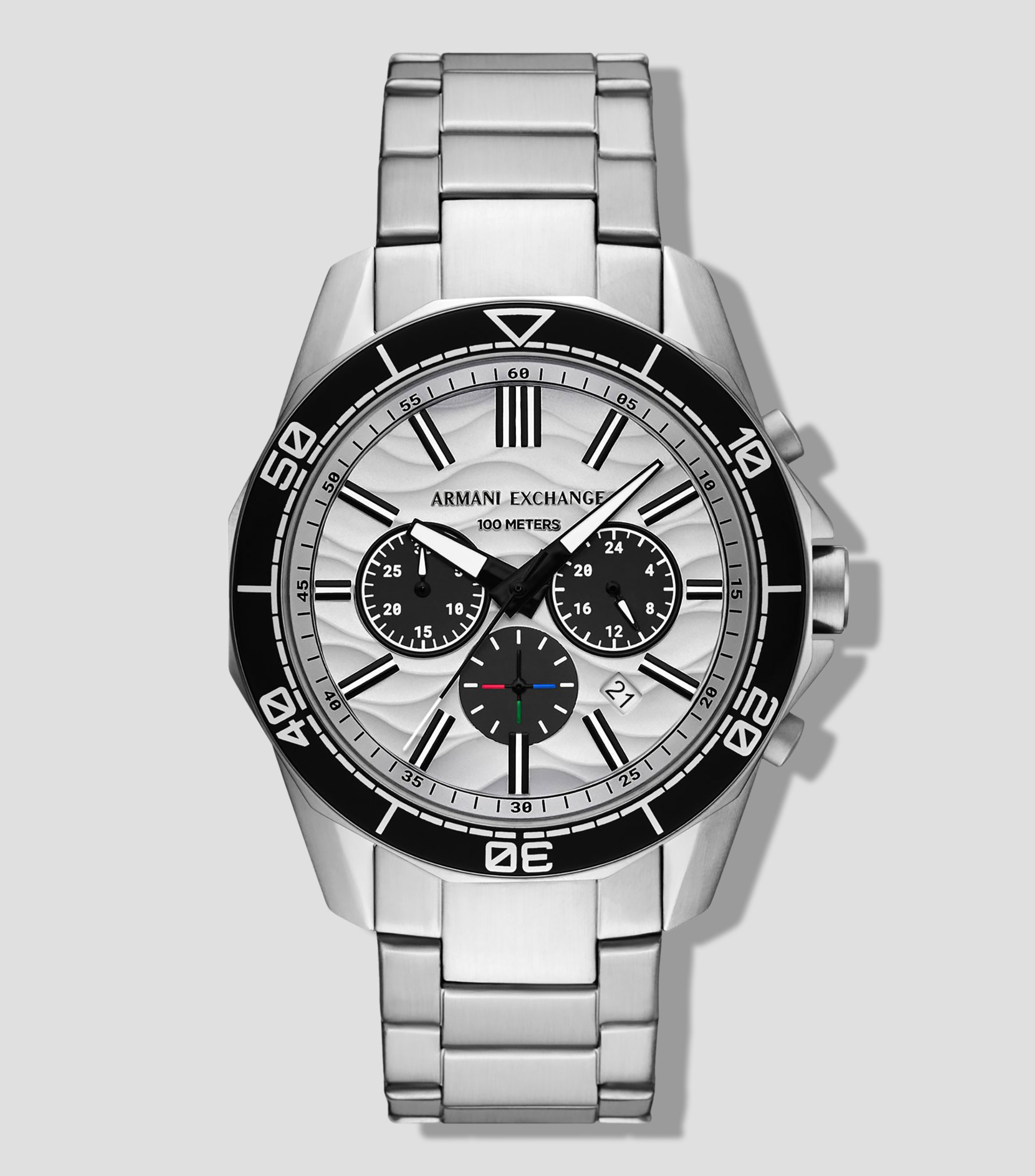 Reloj para Hombre Street Casual Plateado, Negro