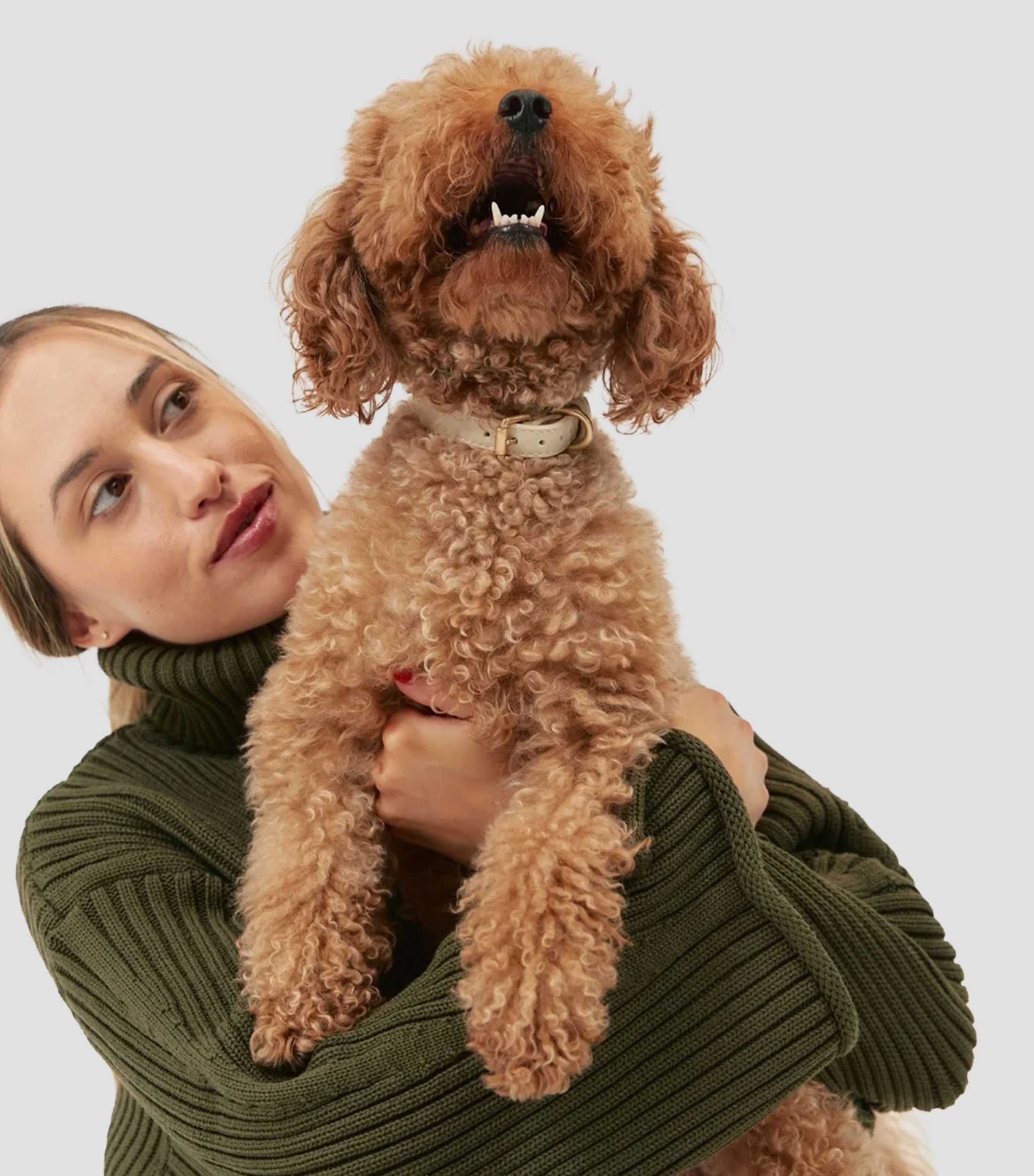 Collar Cuero Vegano Beige