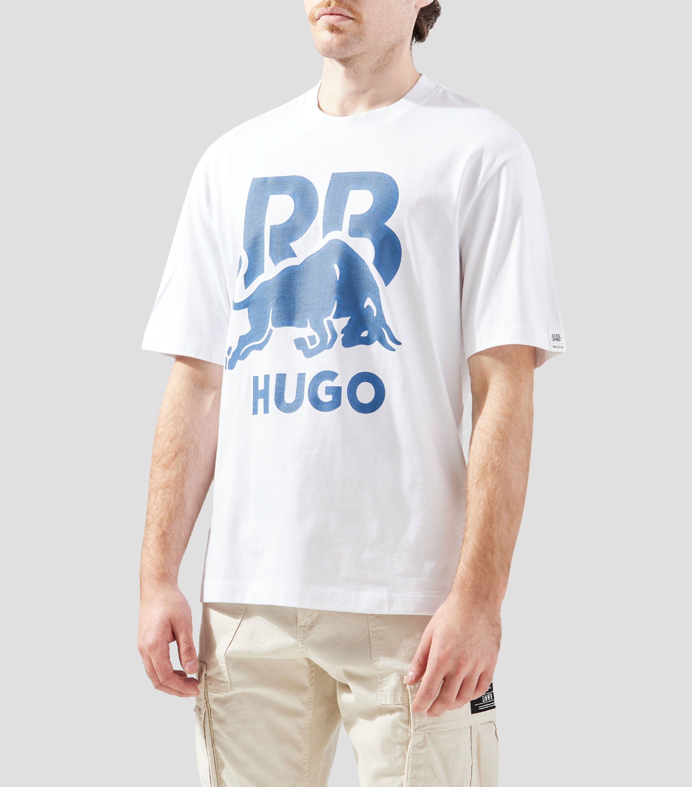 Playera HUGO x RB de algodón con logo de toro Hombre