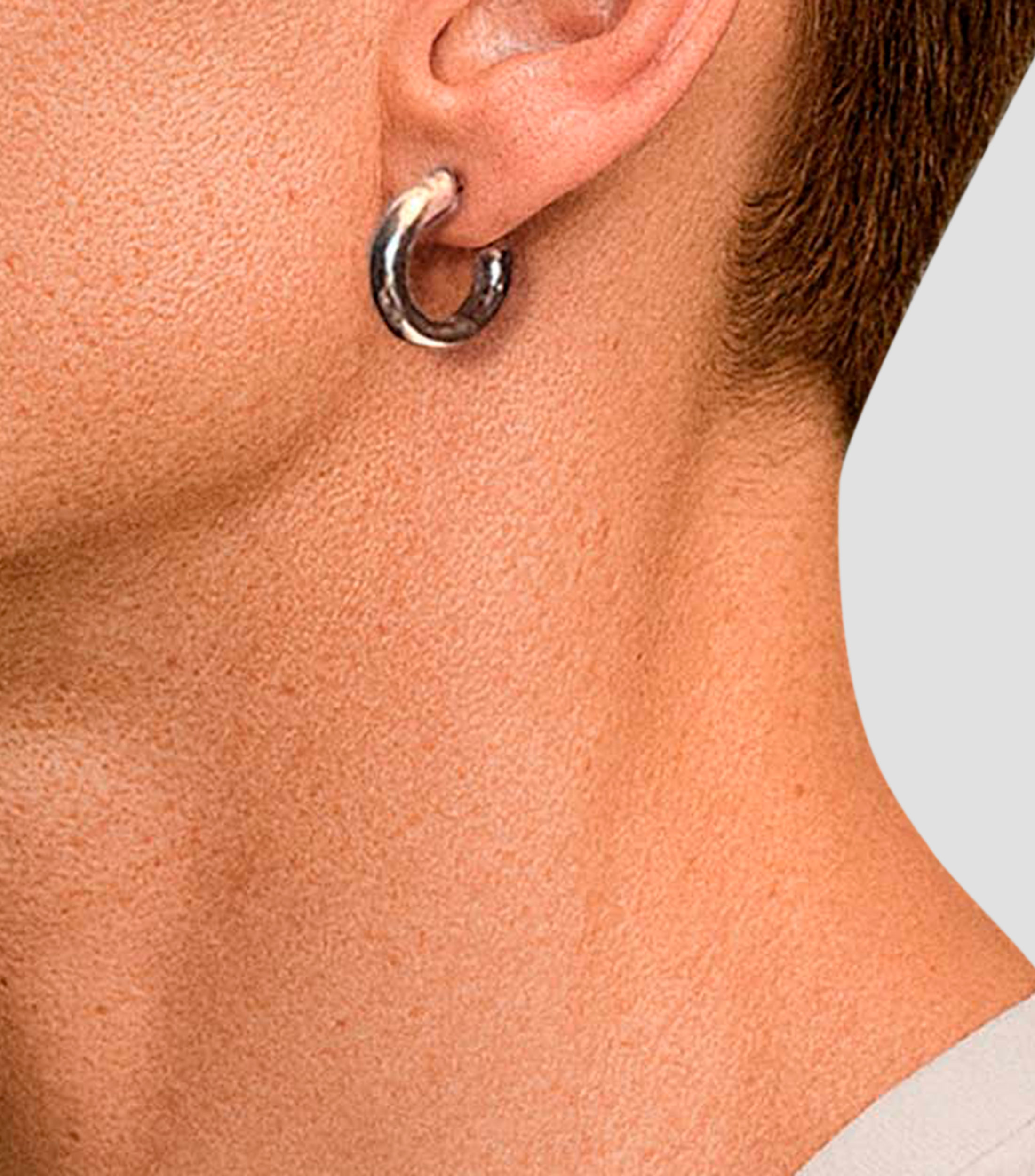 Aretes en plata esterlina Unisex