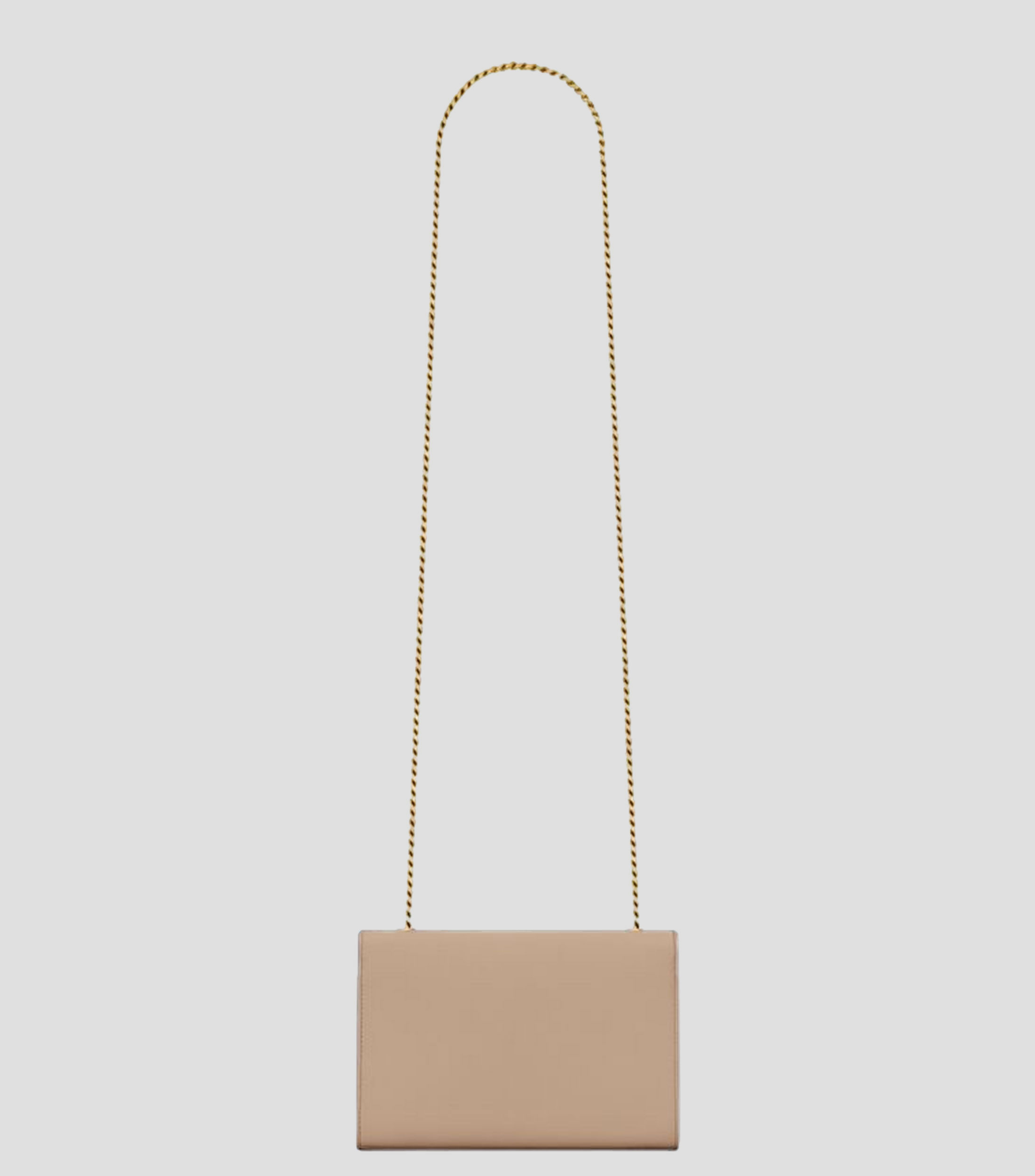 Bolsa mini crossbody beige en piel Kate granulado Mujer
