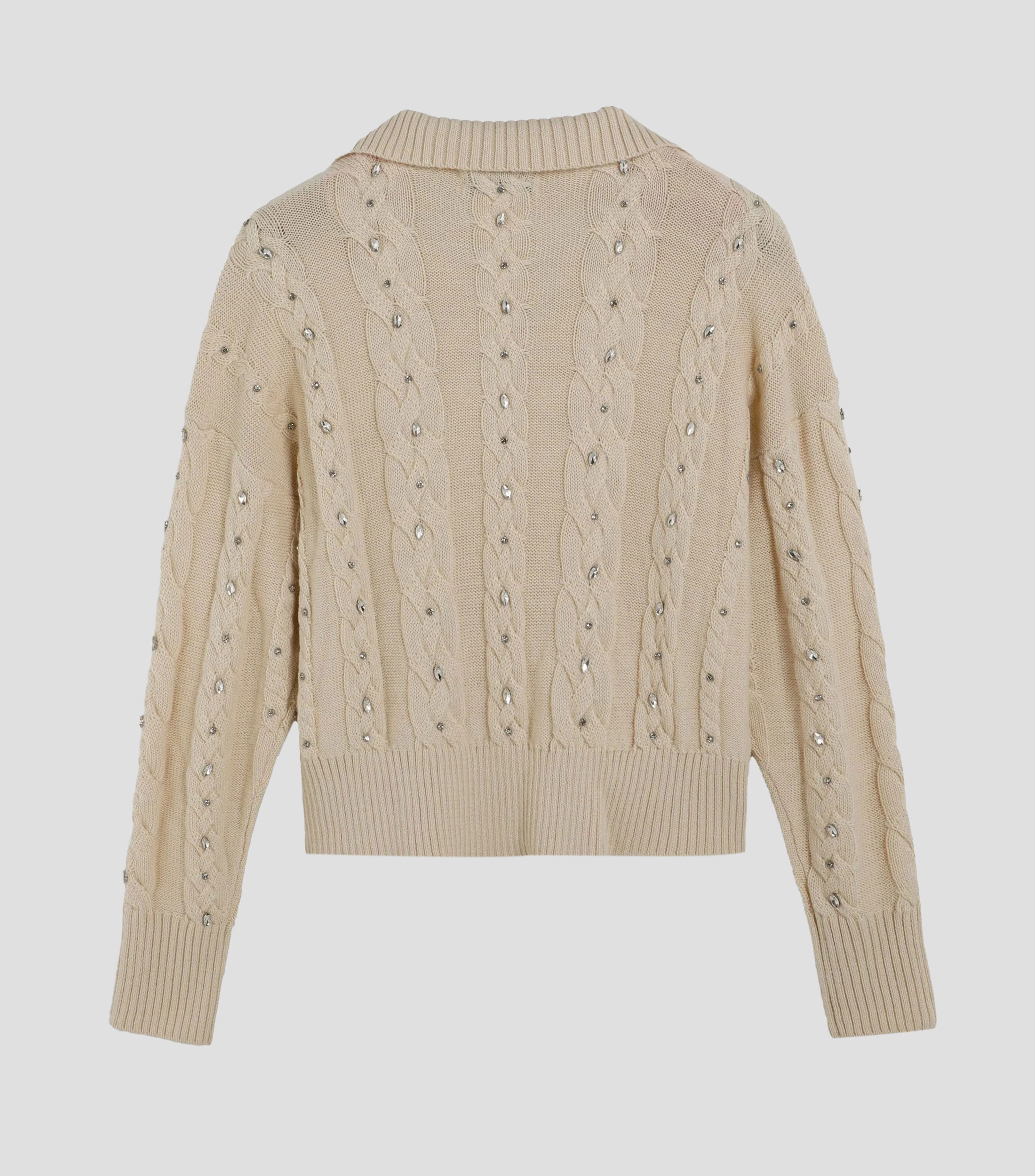 Suéter de cuello polo Mujer