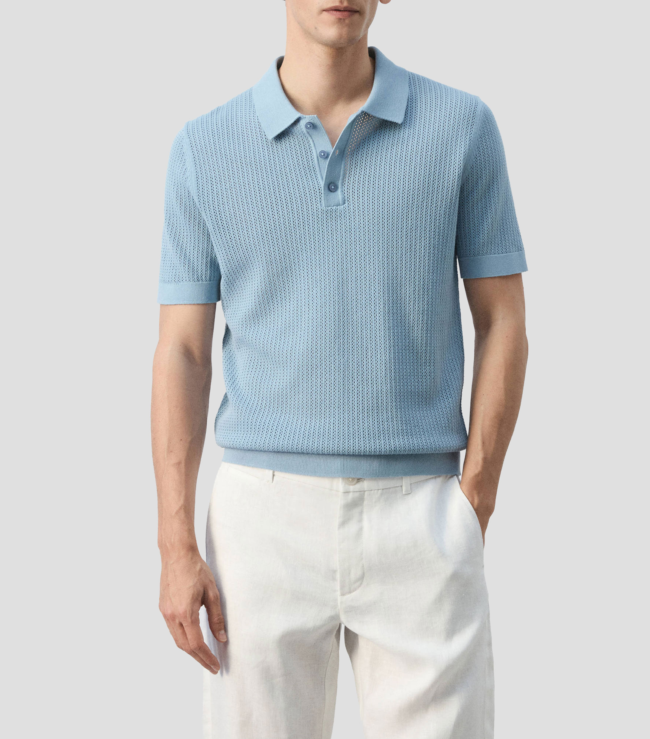 Playera tipo polo manga corta fantasía Hombre