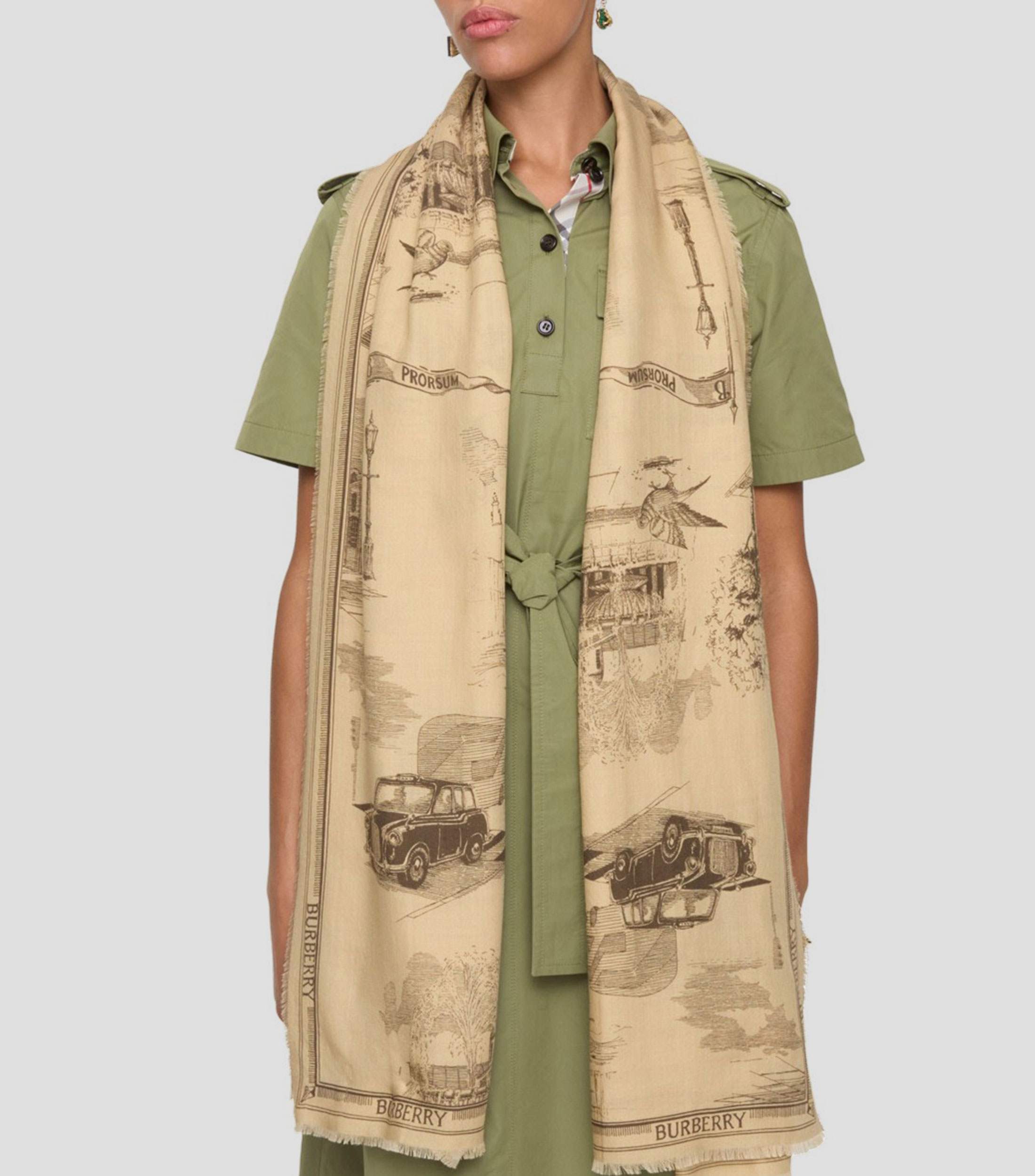Bufanda estampado Londres Unisex