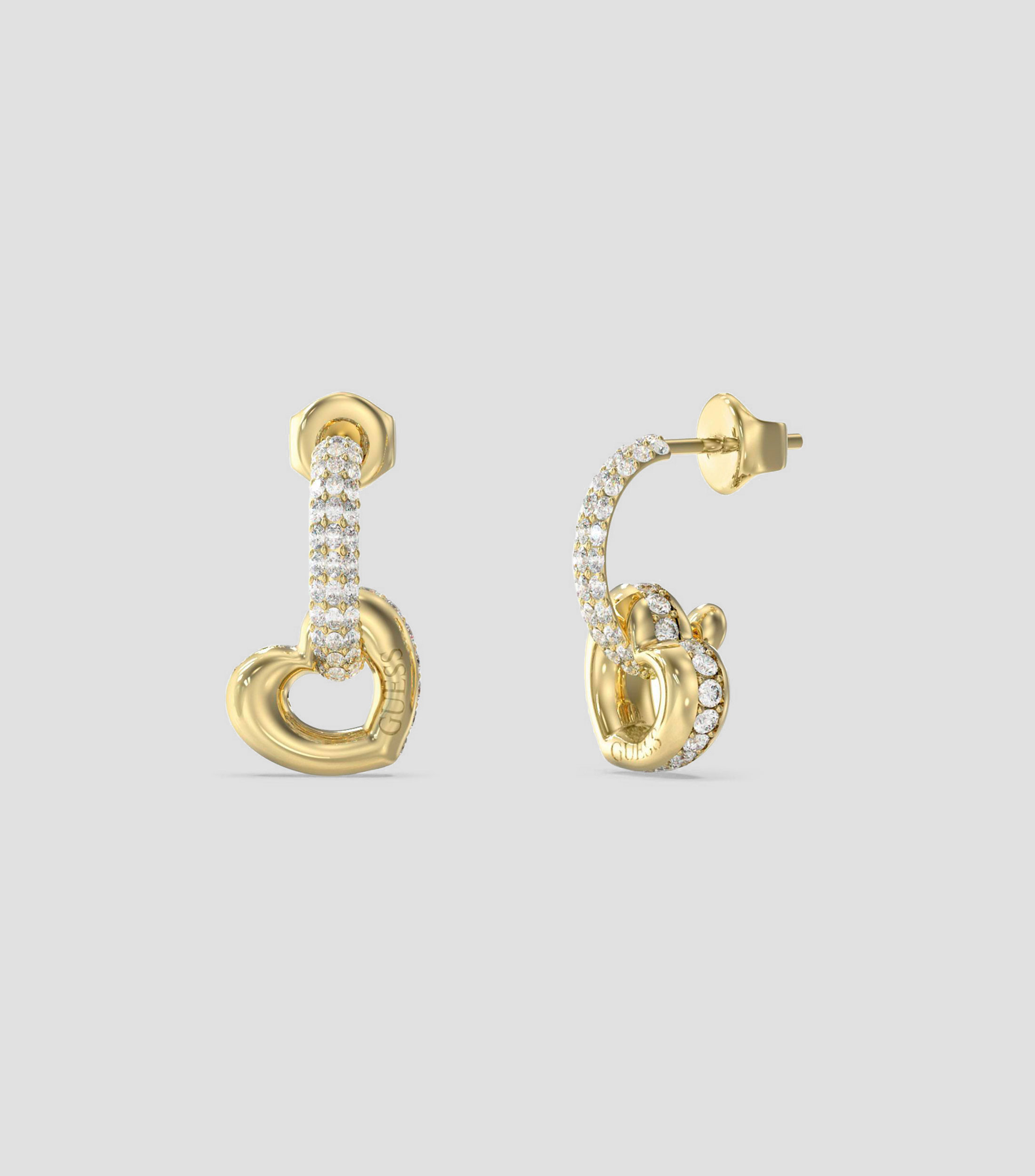 Aretes Corazón con zirconias Love Mujer