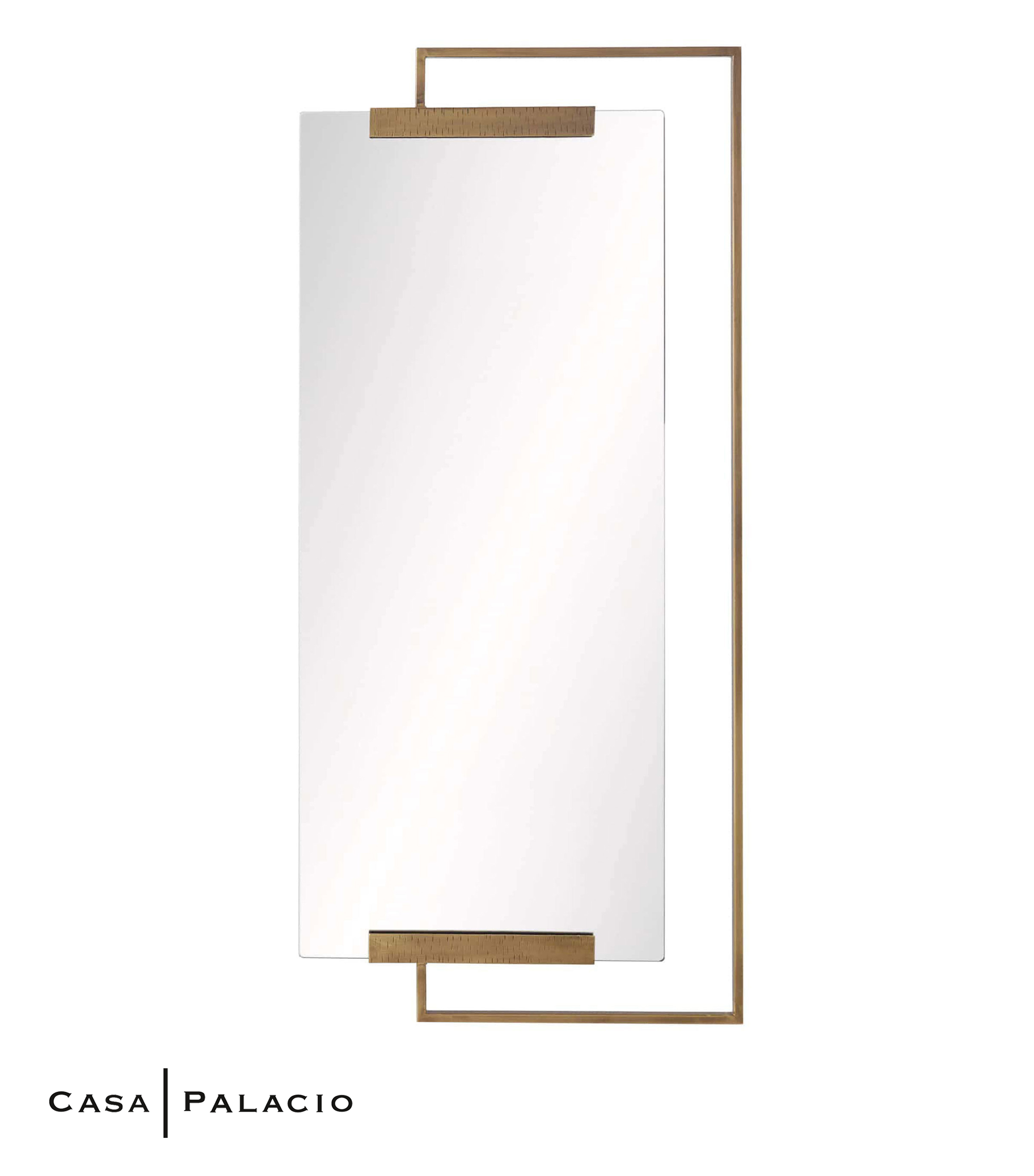 Espejo Princeton Laton Rectangular en hierro