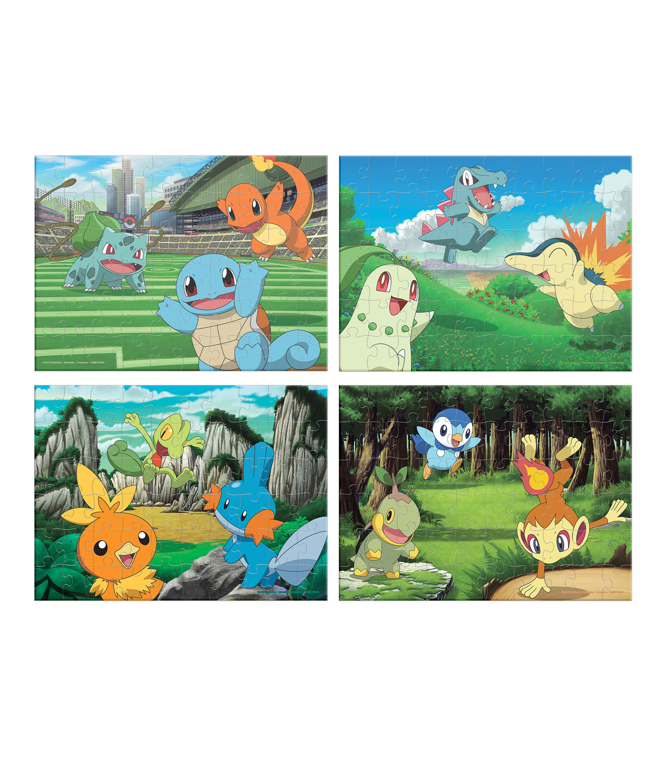 Rompecabezas Pokémon 4 En 1