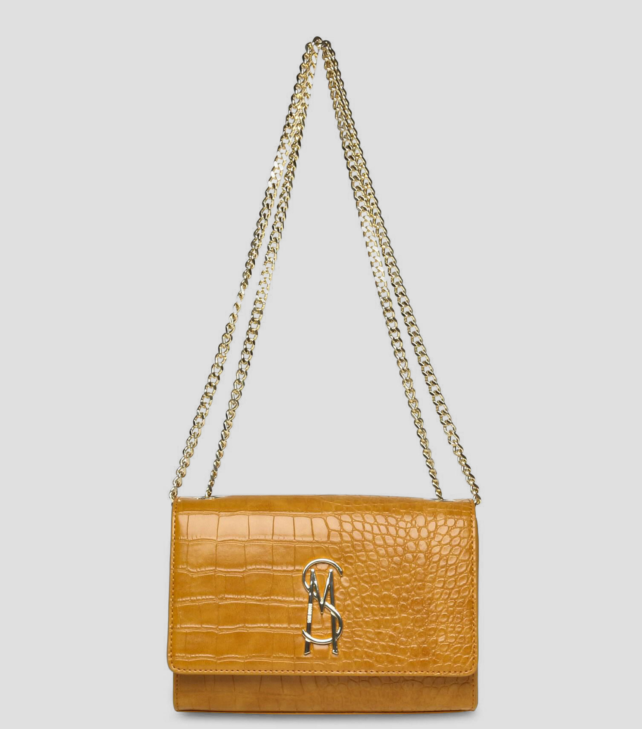 Bolsa crossbody amarilla Bramon con animal skin Mujer