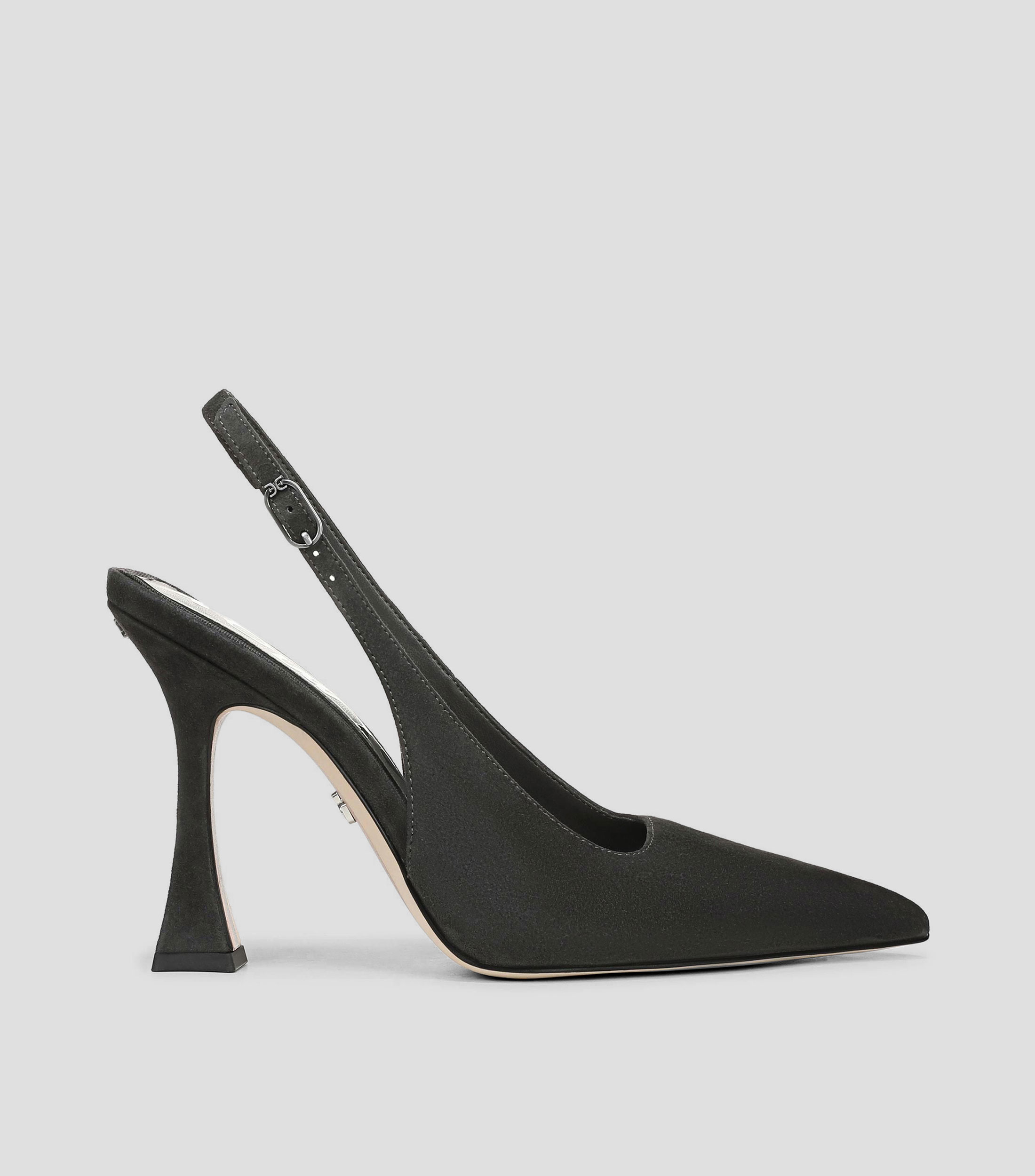 Zapatillas slingback con tacón alto de aguja Mujer