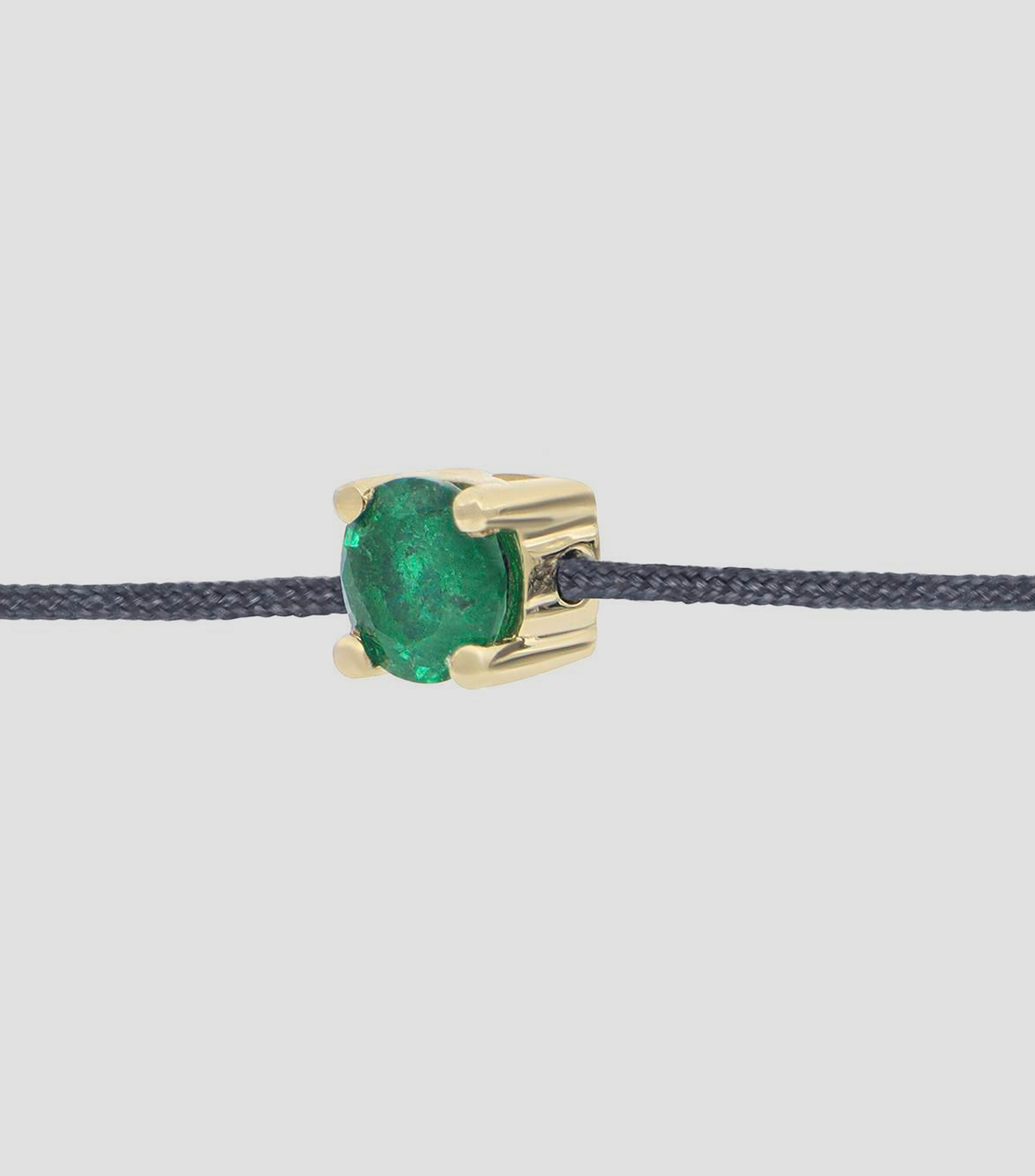 Pulsera azul con esmeralda Mujer